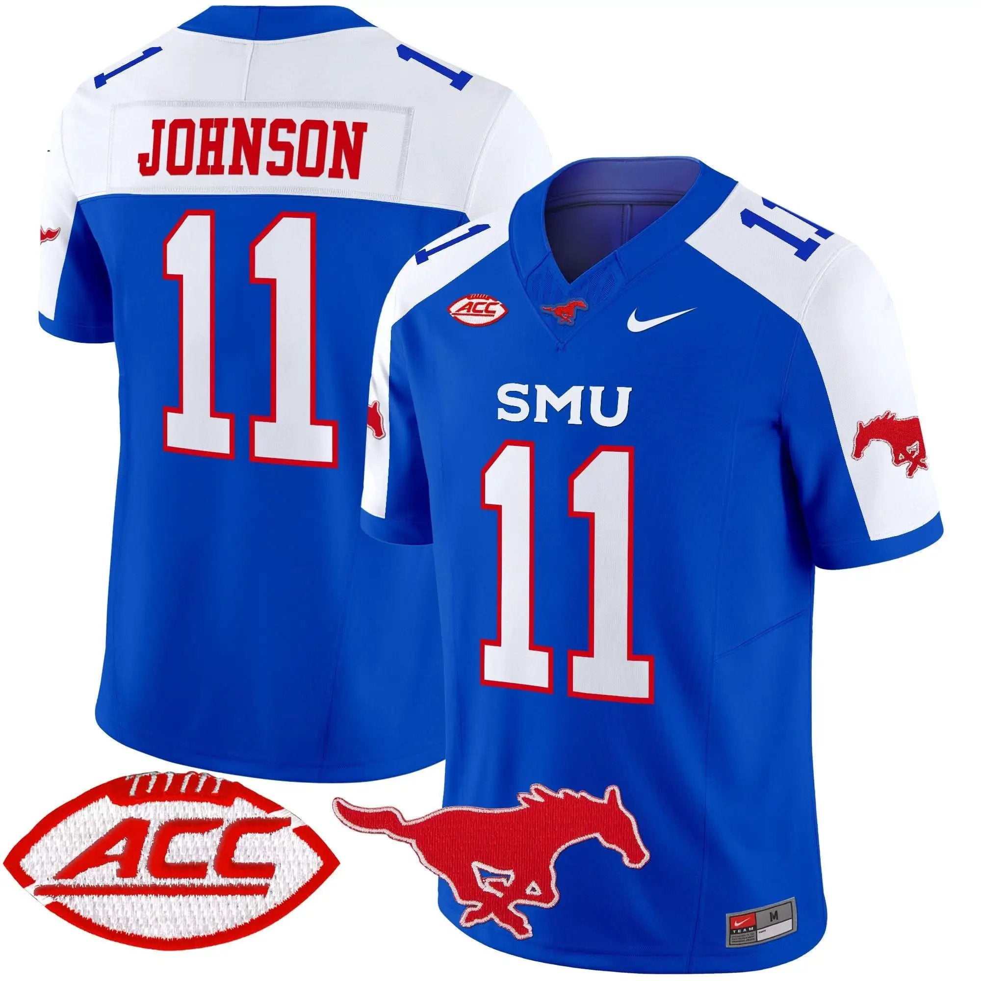 SMU 2025 Vapor Limited Jersey - Stitched by SMU Mustangs