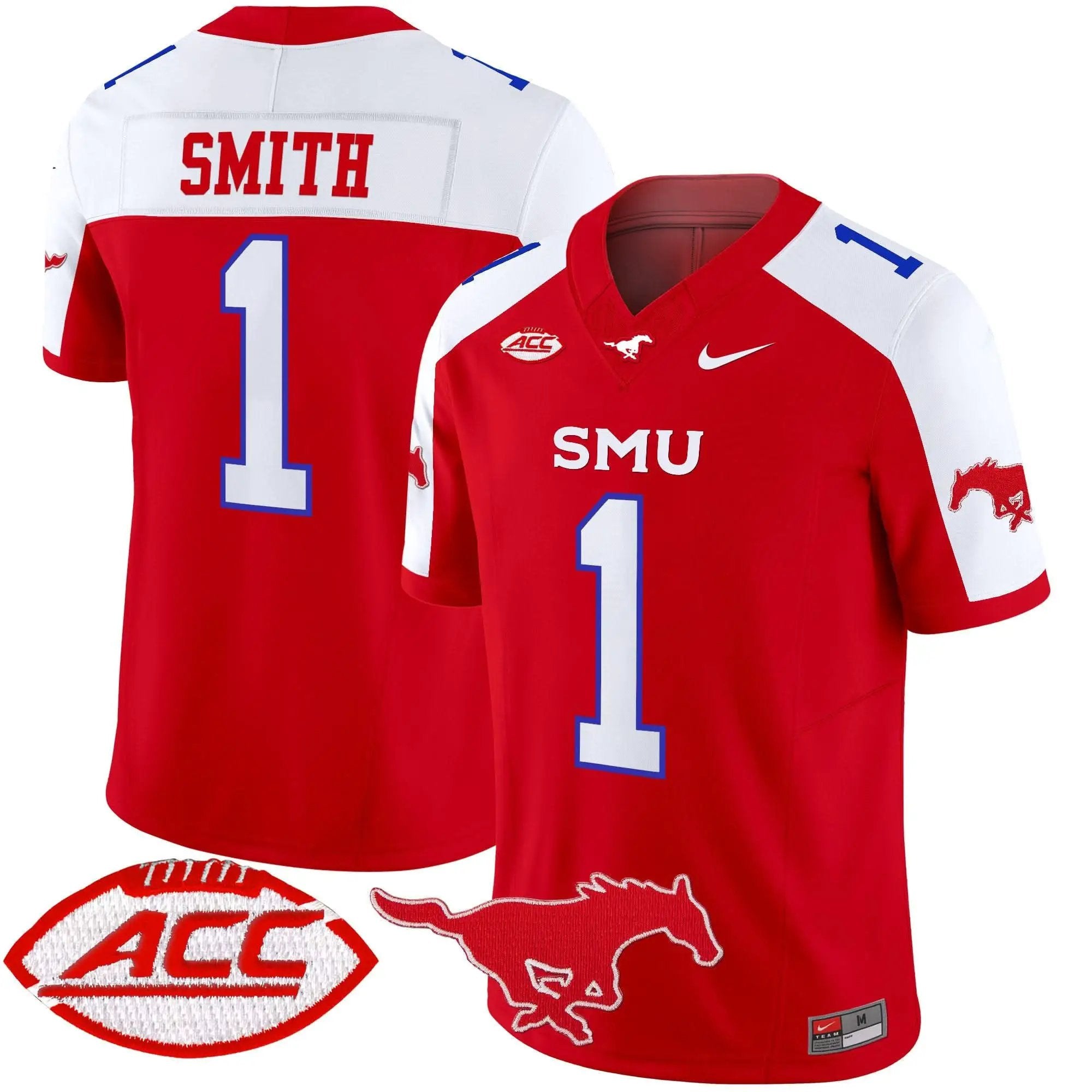 SMU 2025 Vapor Limited Jersey - Stitched by SMU Mustangs