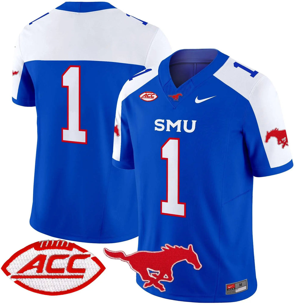 SMU 2025 Vapor Limited Jersey - Stitched by SMU Mustangs