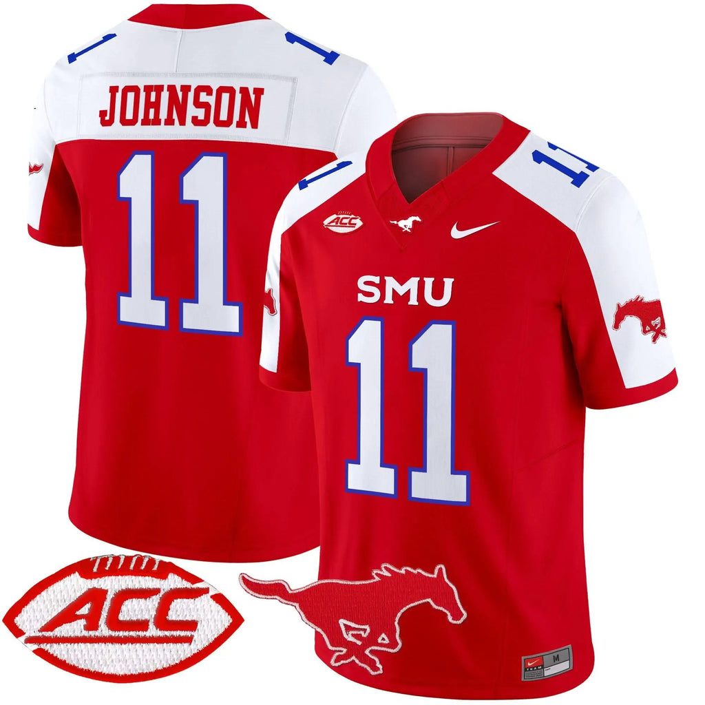 SMU 2025 Vapor Limited Jersey - Stitched by SMU Mustangs