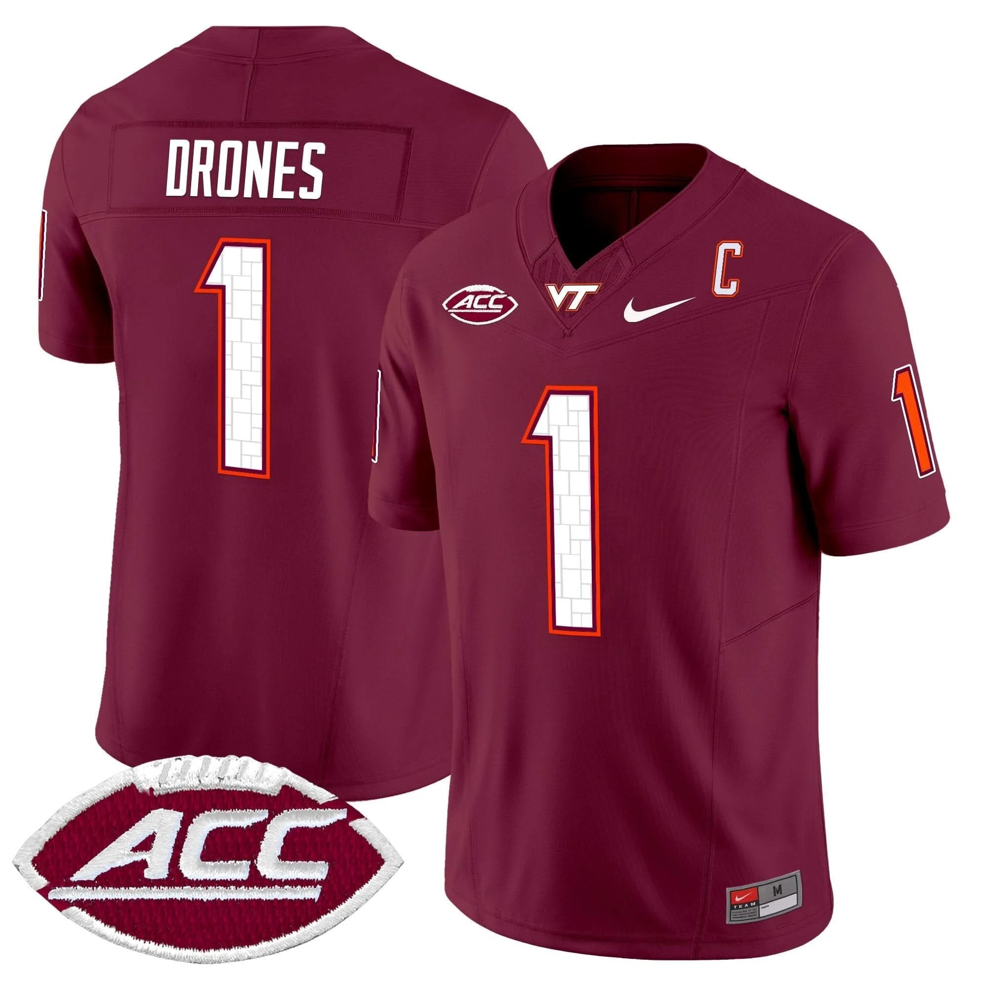 Virginia Tech Hokies 2025 Vapor Limited Jersey - All Stitched by Virginia Tech Hokies