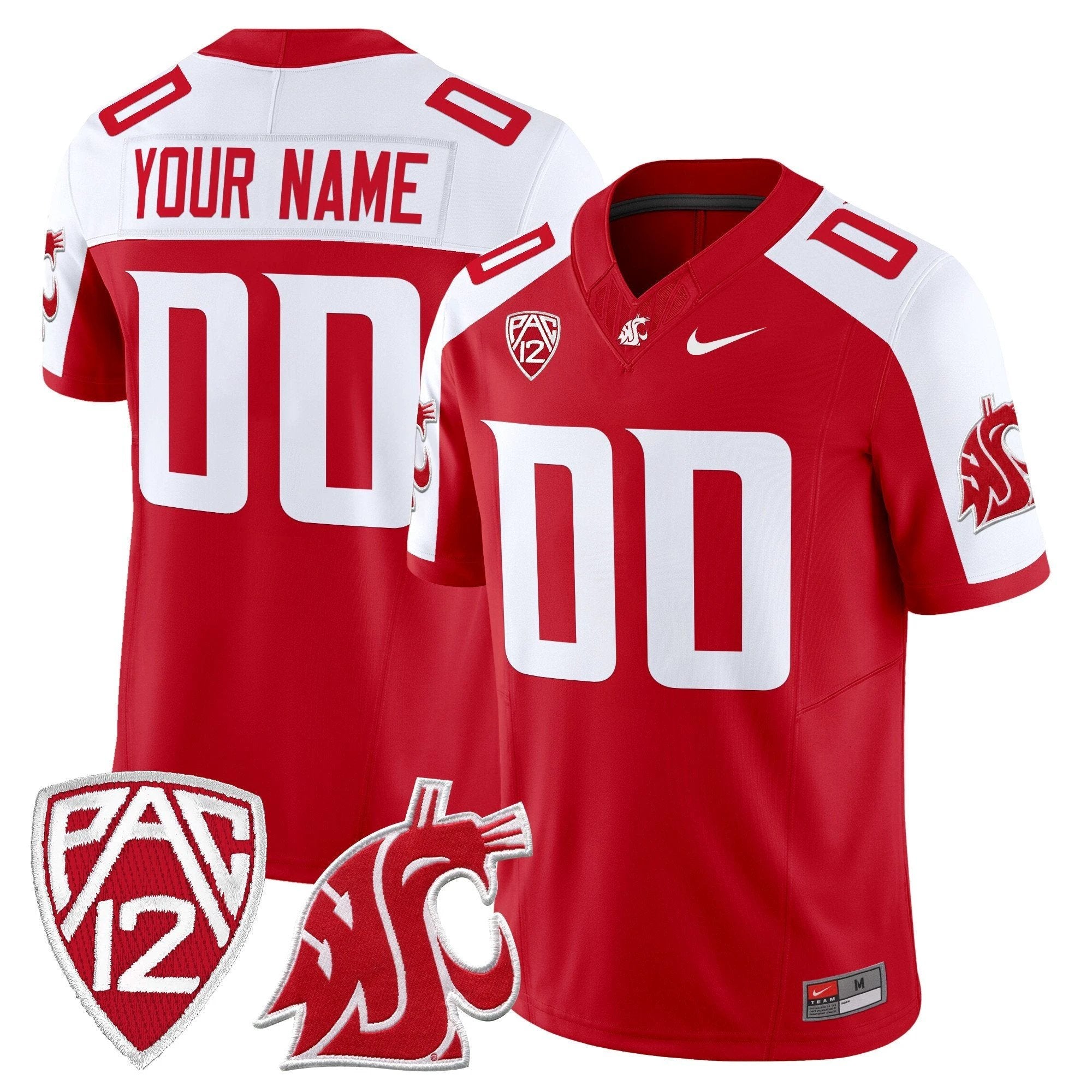 Washington State Cougars 2025 Vapor Limited Custom Jersey - All Stitched by Washington State Cougars