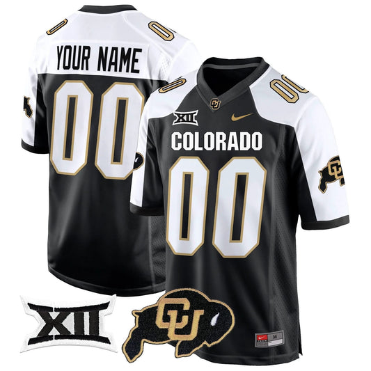 Custom Colorado Buffaloes Jersey Big 12 XII Patch Game V2 - All Stitched Colors by Colorado Buffaloes