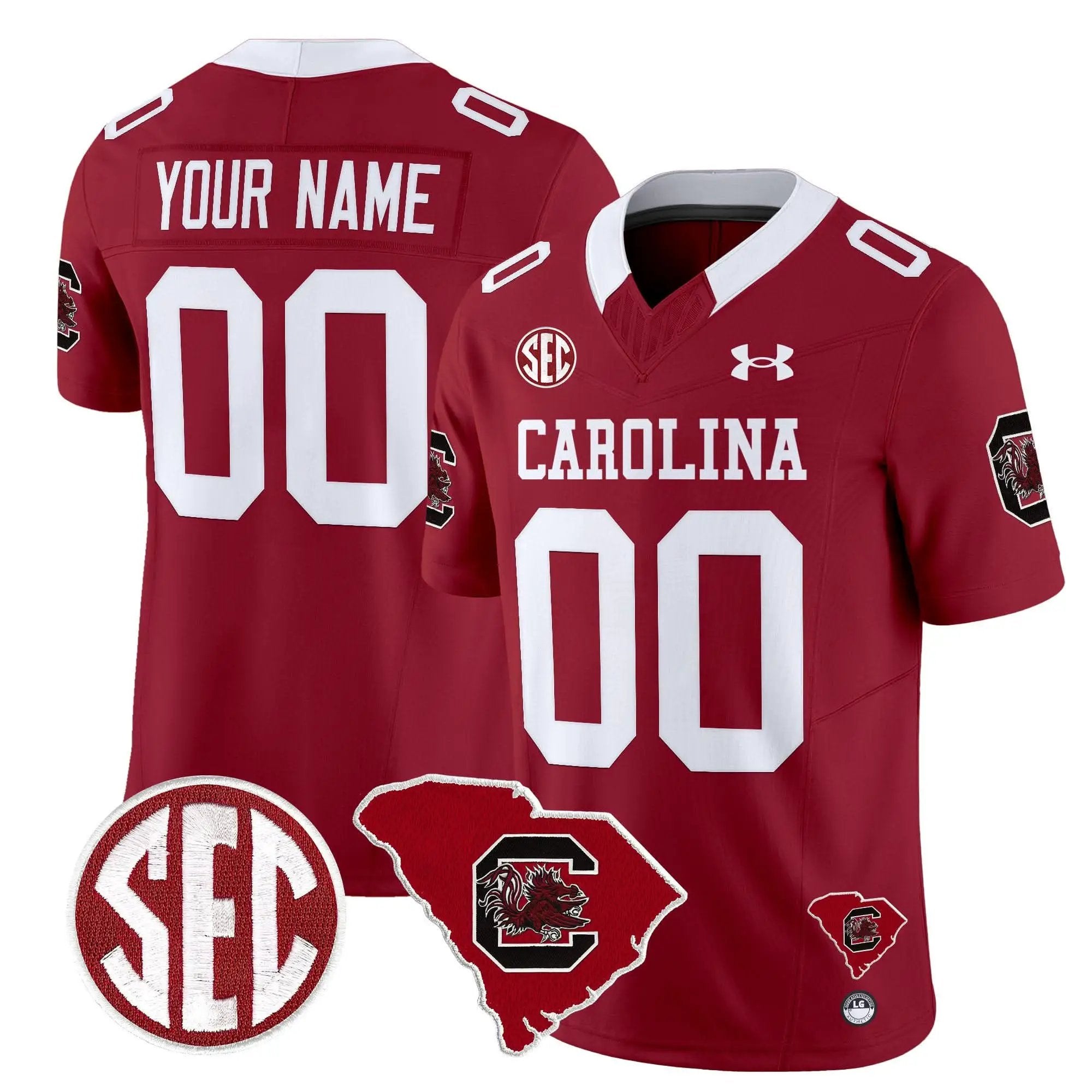 SCG 1980 Throwback Home Patch Vapor Limited Custom Jersey by South Carolina Gamecocks