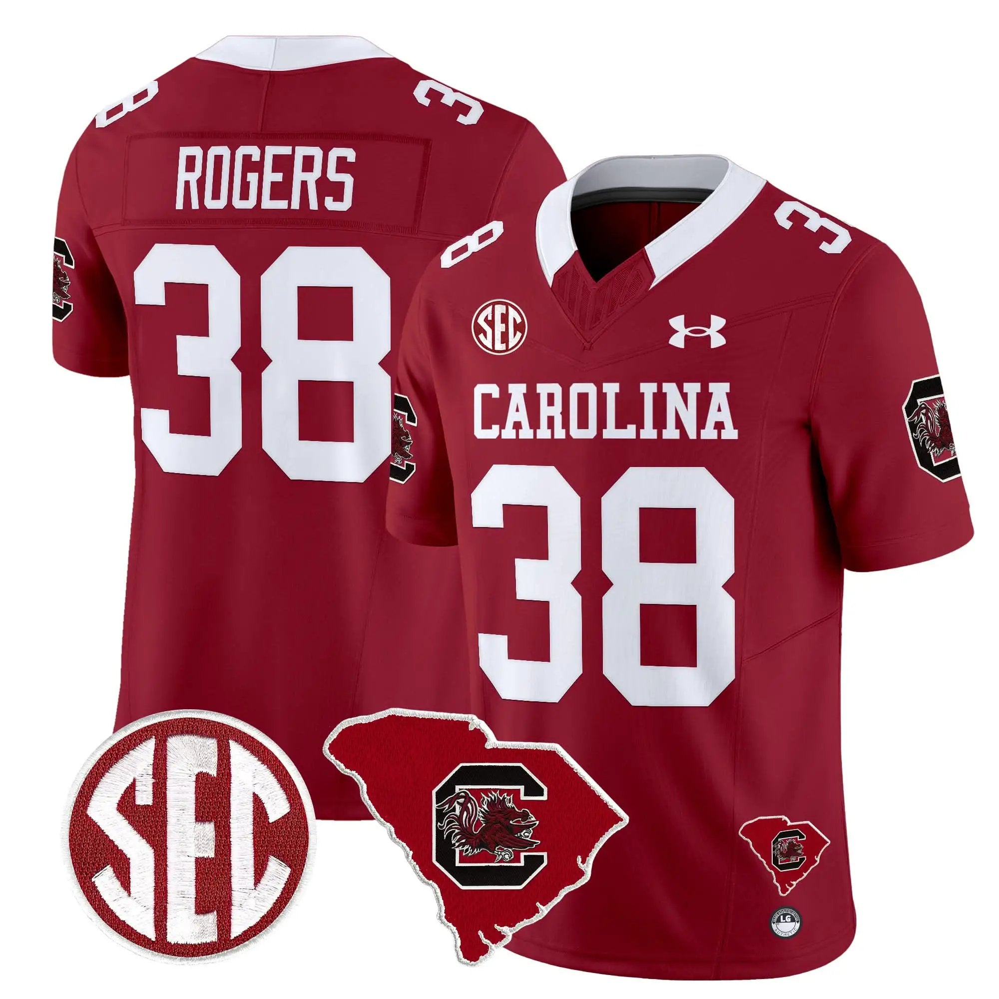 SCG 1980 Throwback Home Patch Vapor Limited Jersey by South Carolina Gamecocks