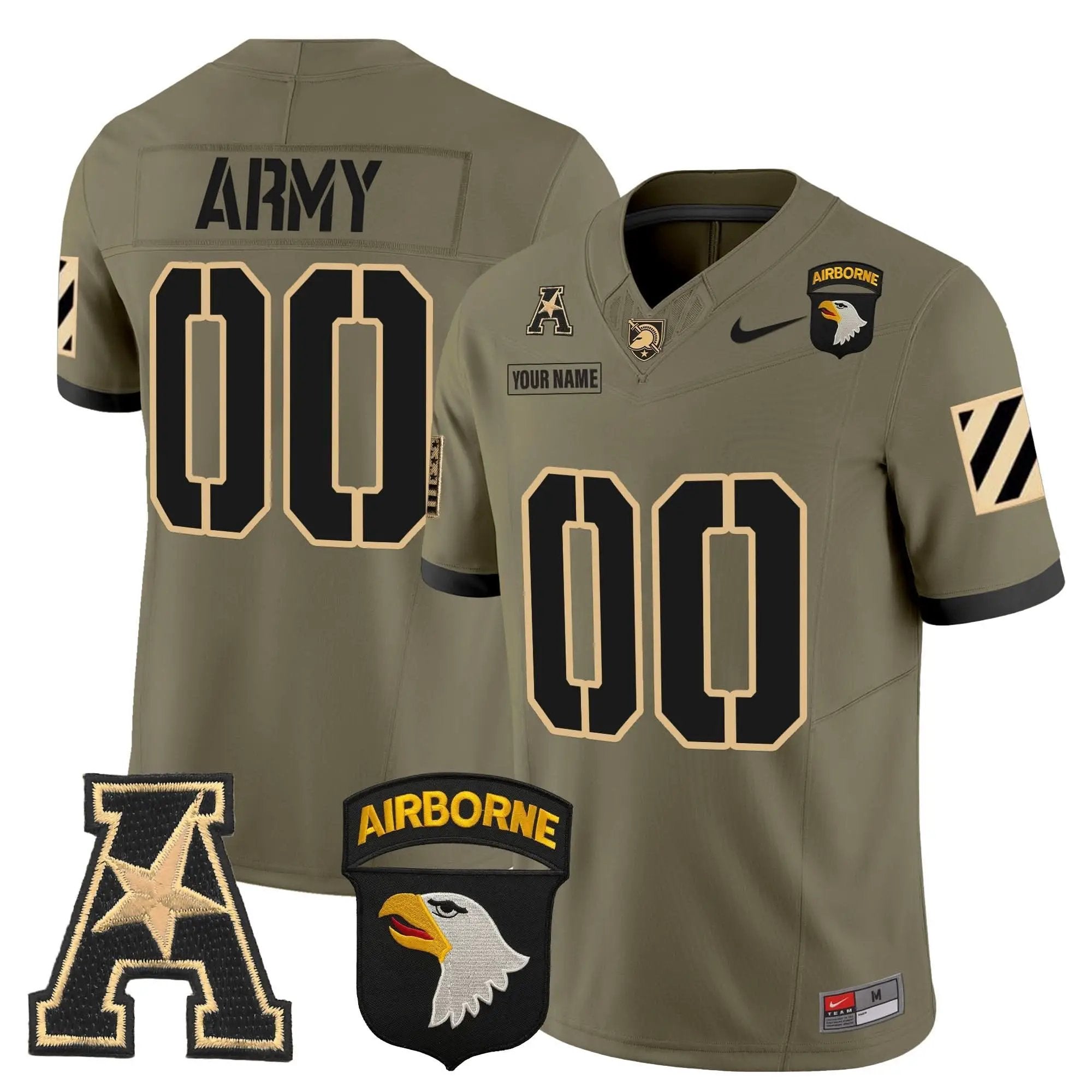 ABK 101st Airborne Division Patch 2024 Vapor Limited Custom Jersey V3 by Army Black Knights