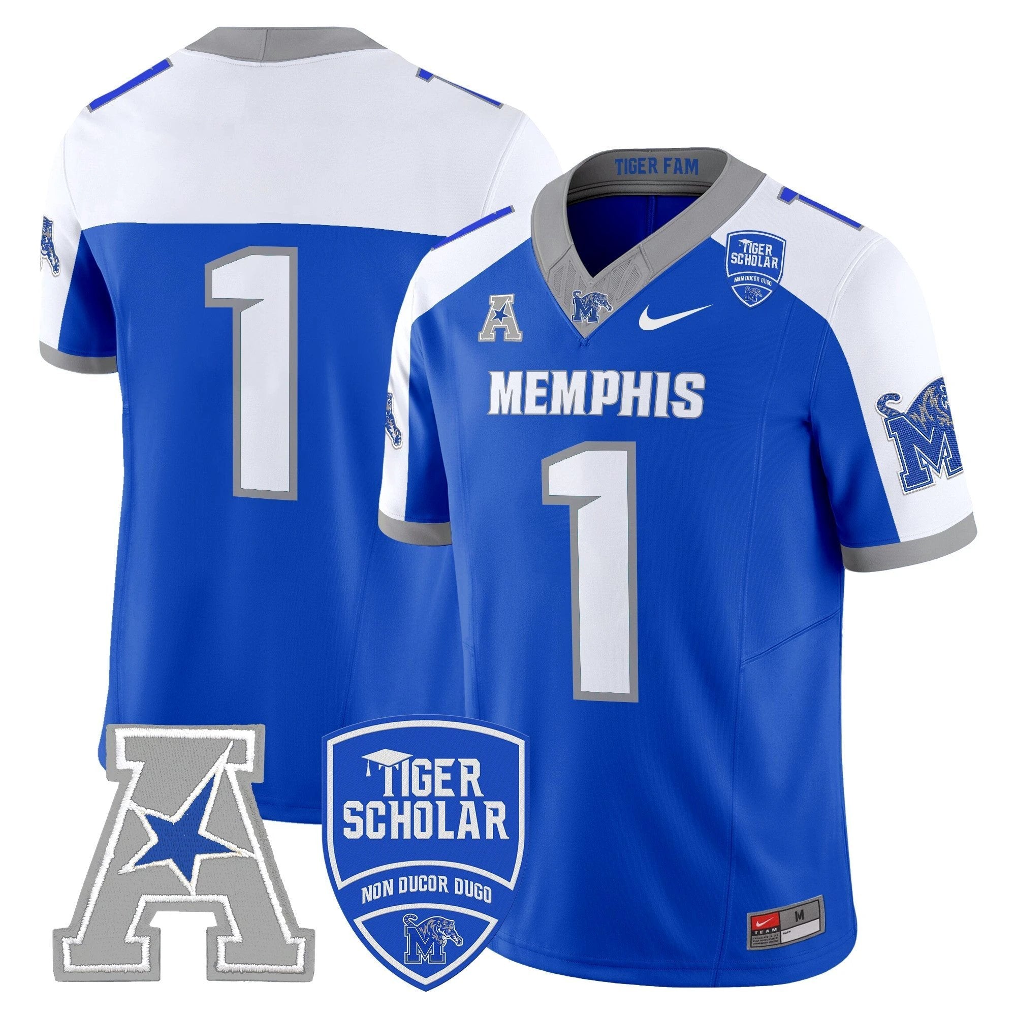 Memphis Tigers 2025 Vapor Limited Jersey - All Stitched by Memphis Tigers
