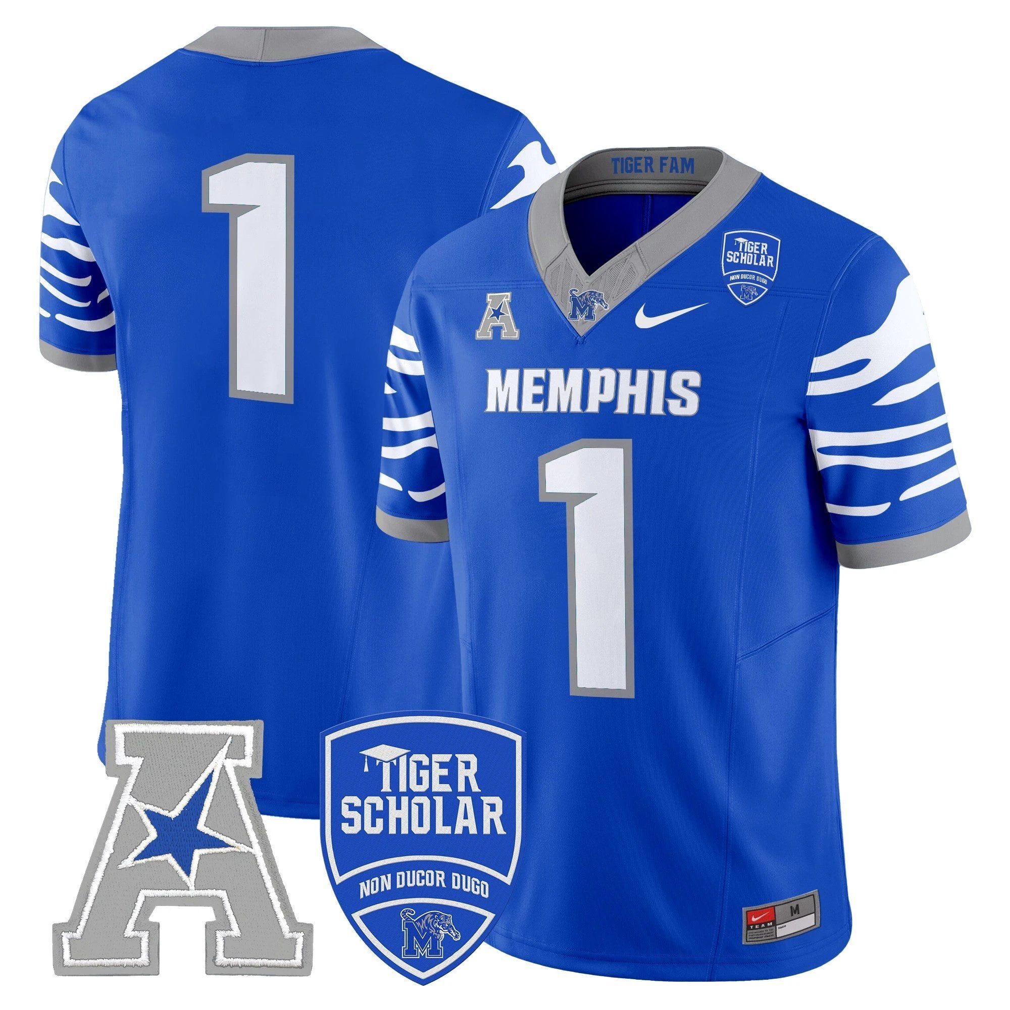 Memphis Tigers 2025 Vapor Limited Jersey - All Stitched by Memphis Tigers
