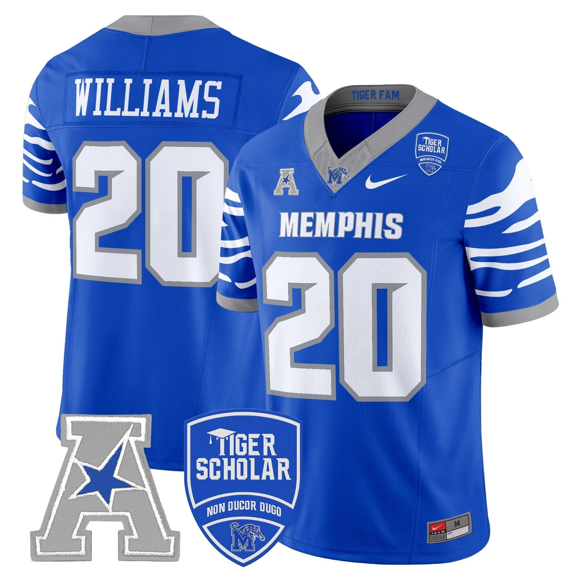 Memphis Tigers 2025 Vapor Limited Jersey - All Stitched by Memphis Tigers