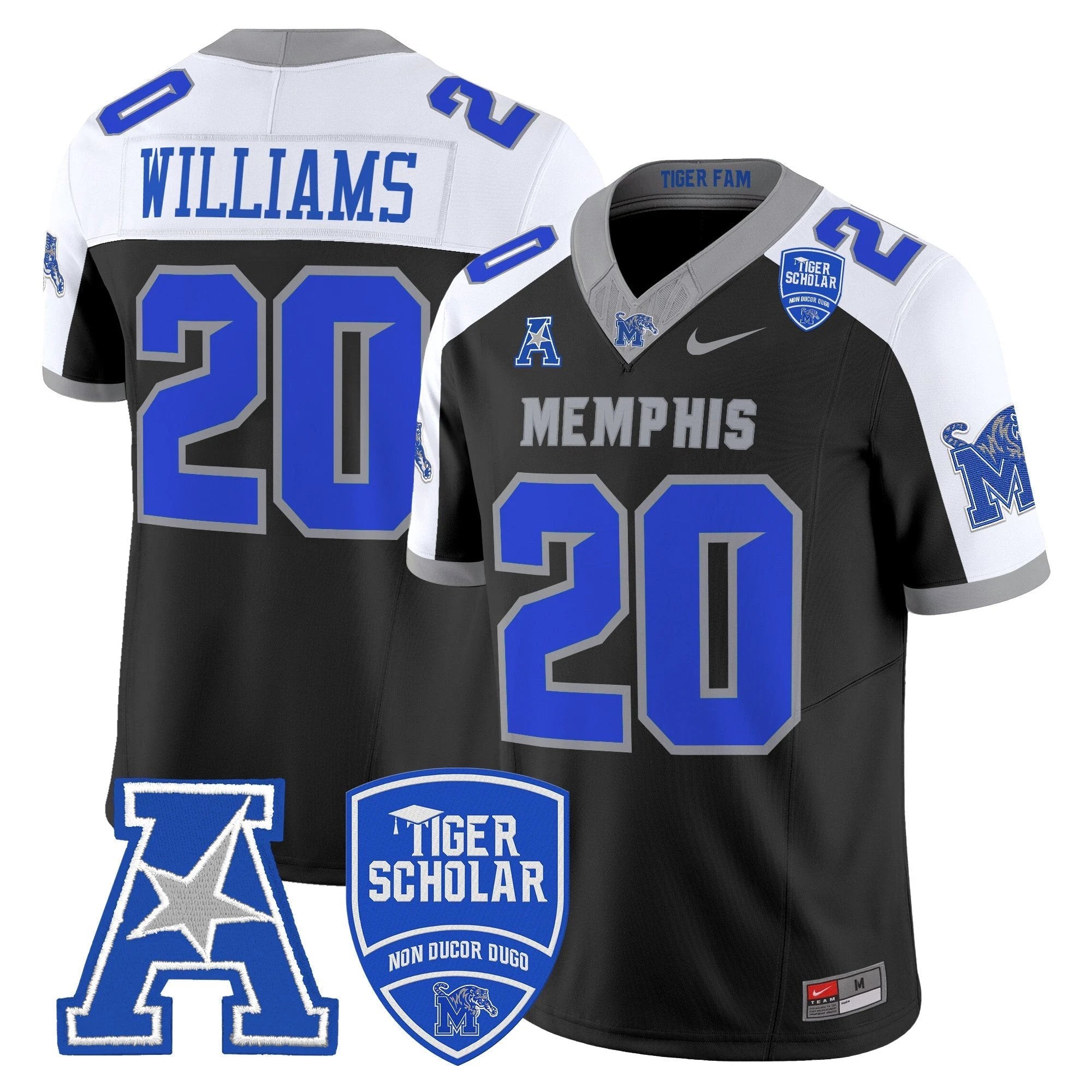 Memphis Tigers 2025 Vapor Limited Jersey - All Stitched by Memphis Tigers