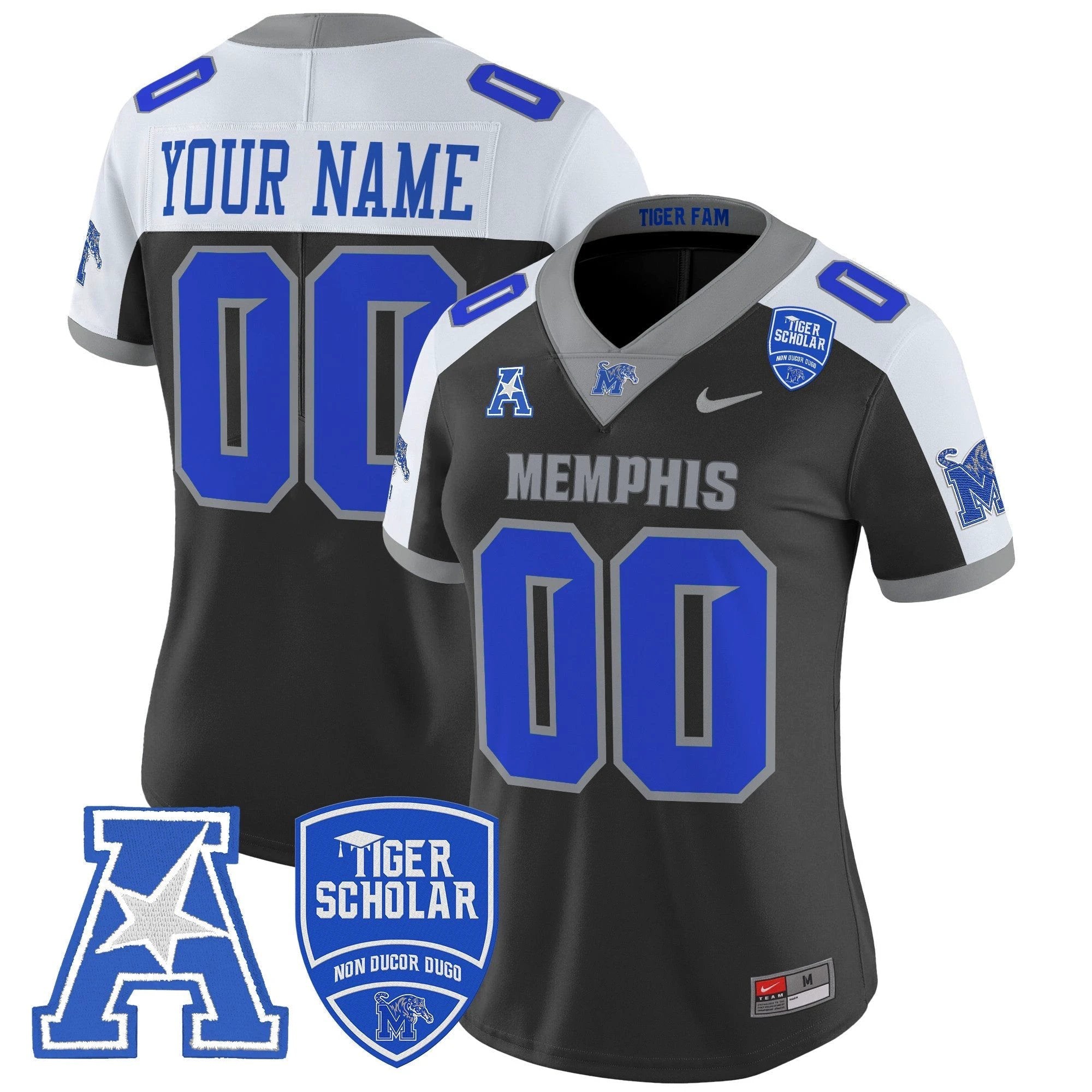 Memphis Tigers 2025 Vapor Limited Custom Jersey - All Stitched by Memphis Tigers