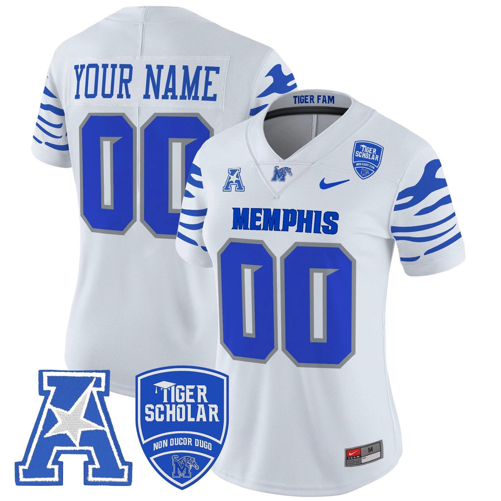 Memphis Tigers 2025 Vapor Limited Custom Jersey - All Stitched by Memphis Tigers