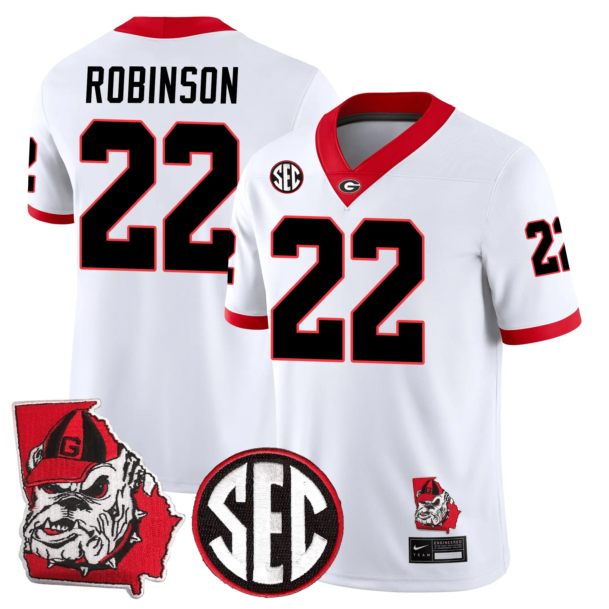 GB Football 24/25 Jersey - Georgia State Map Patch by Sundaygearus