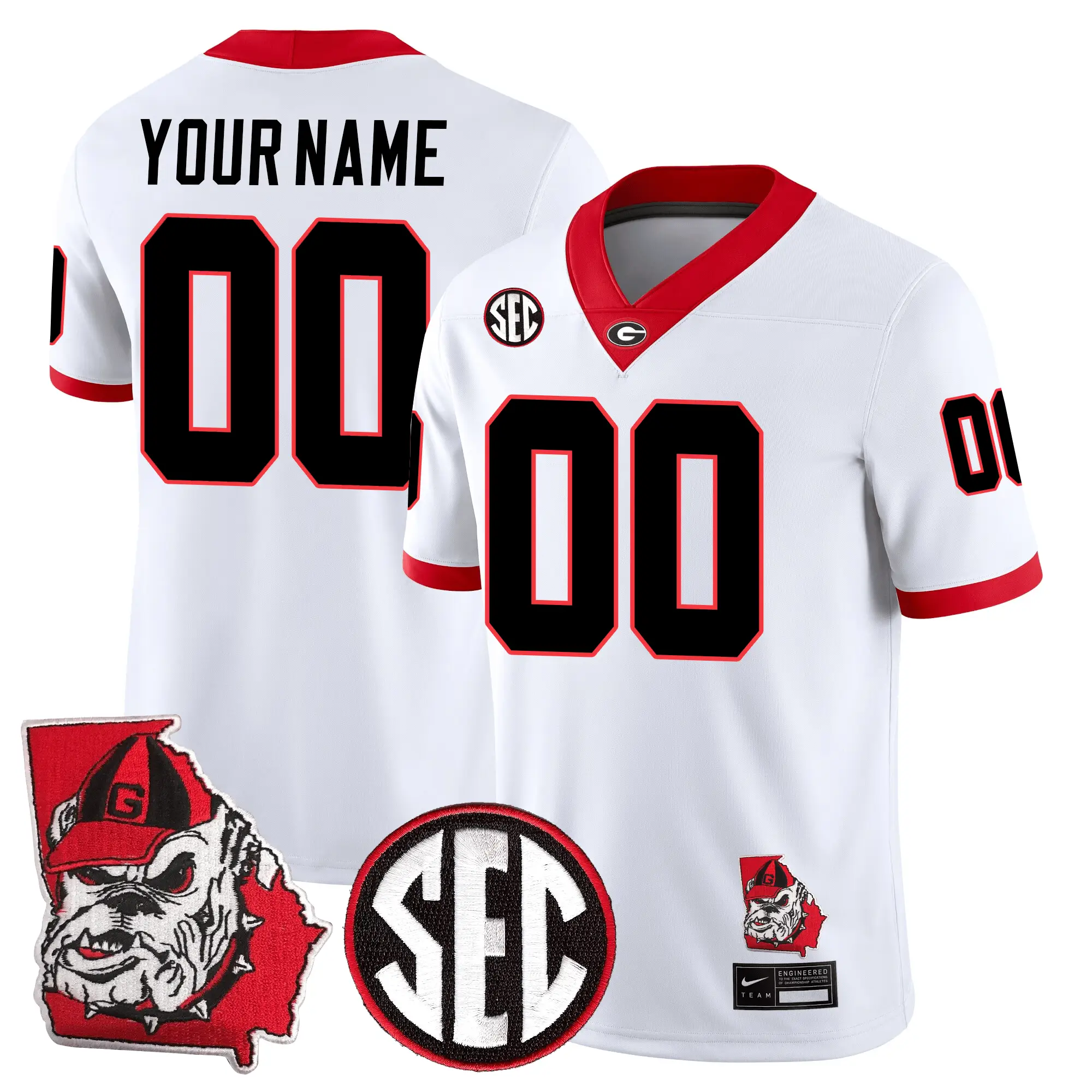 GB Football 24/25 Jersey - Georgia State Map Patch by Sundaygearus
