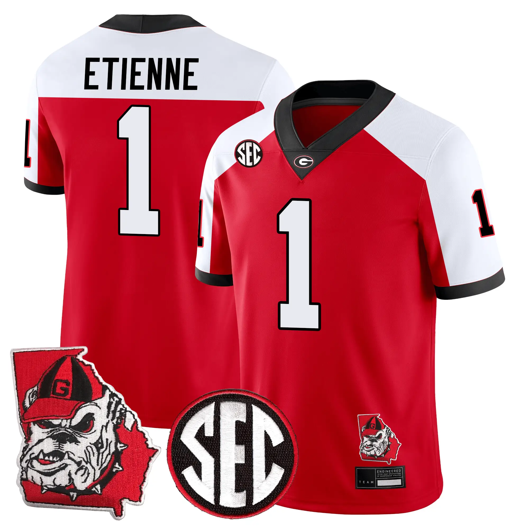GB Football 24/25 Jersey - Georgia State Map Patch by Sundaygearus