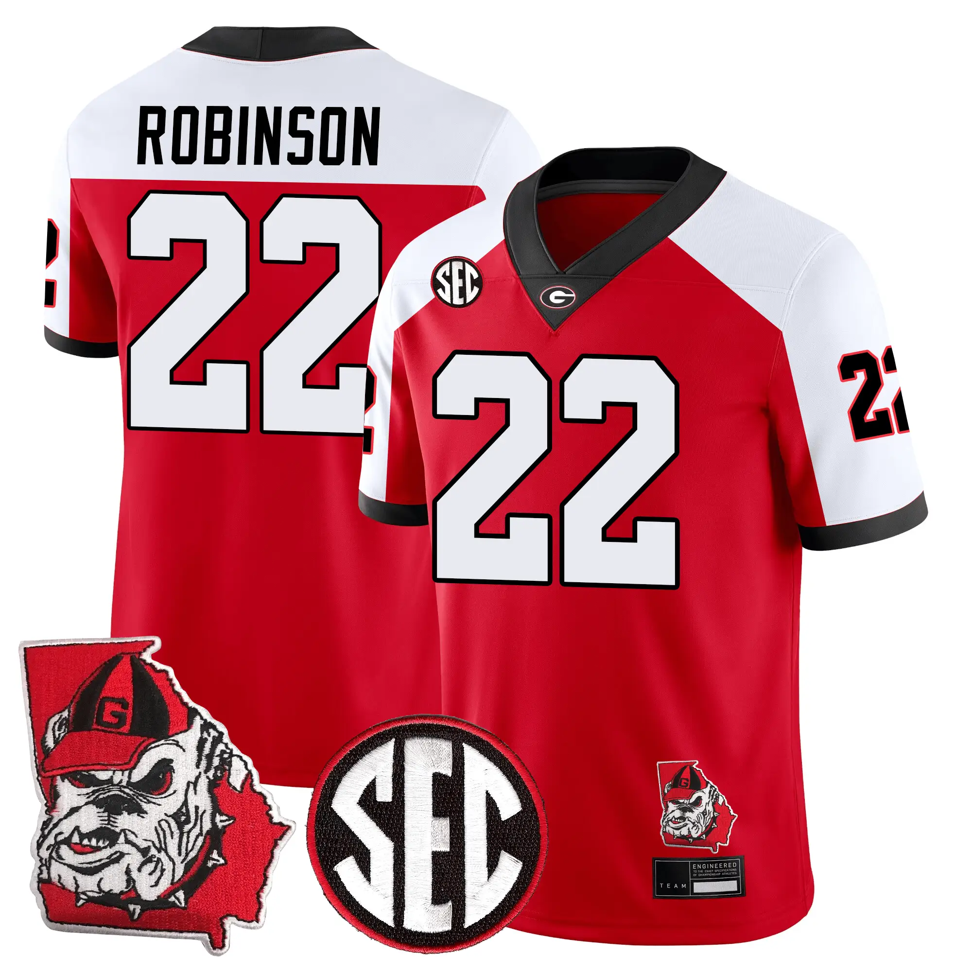 GB Football 24/25 Jersey - Georgia State Map Patch by Sundaygearus