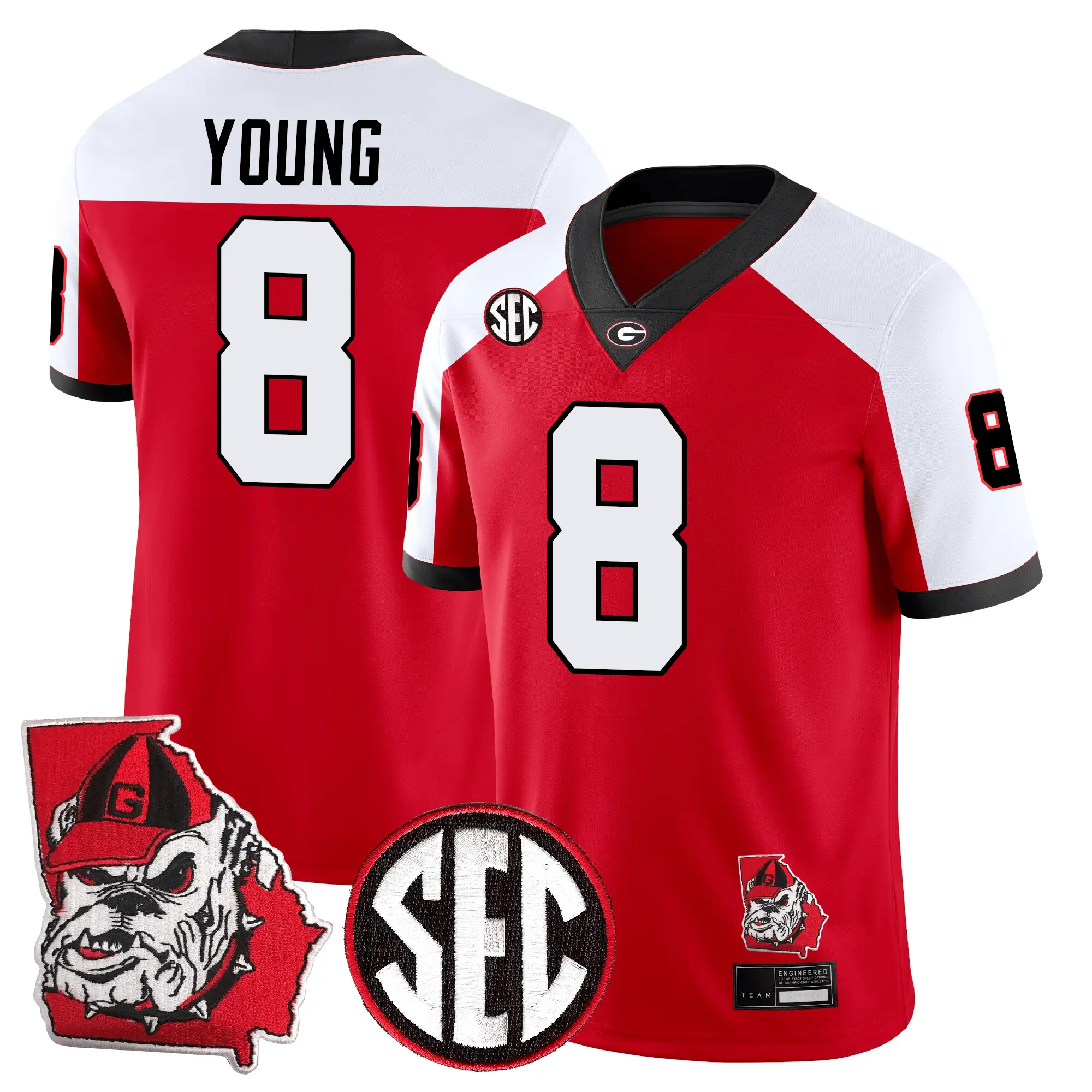 GB Football 24/25 Jersey - Georgia State Map Patch by Sundaygearus