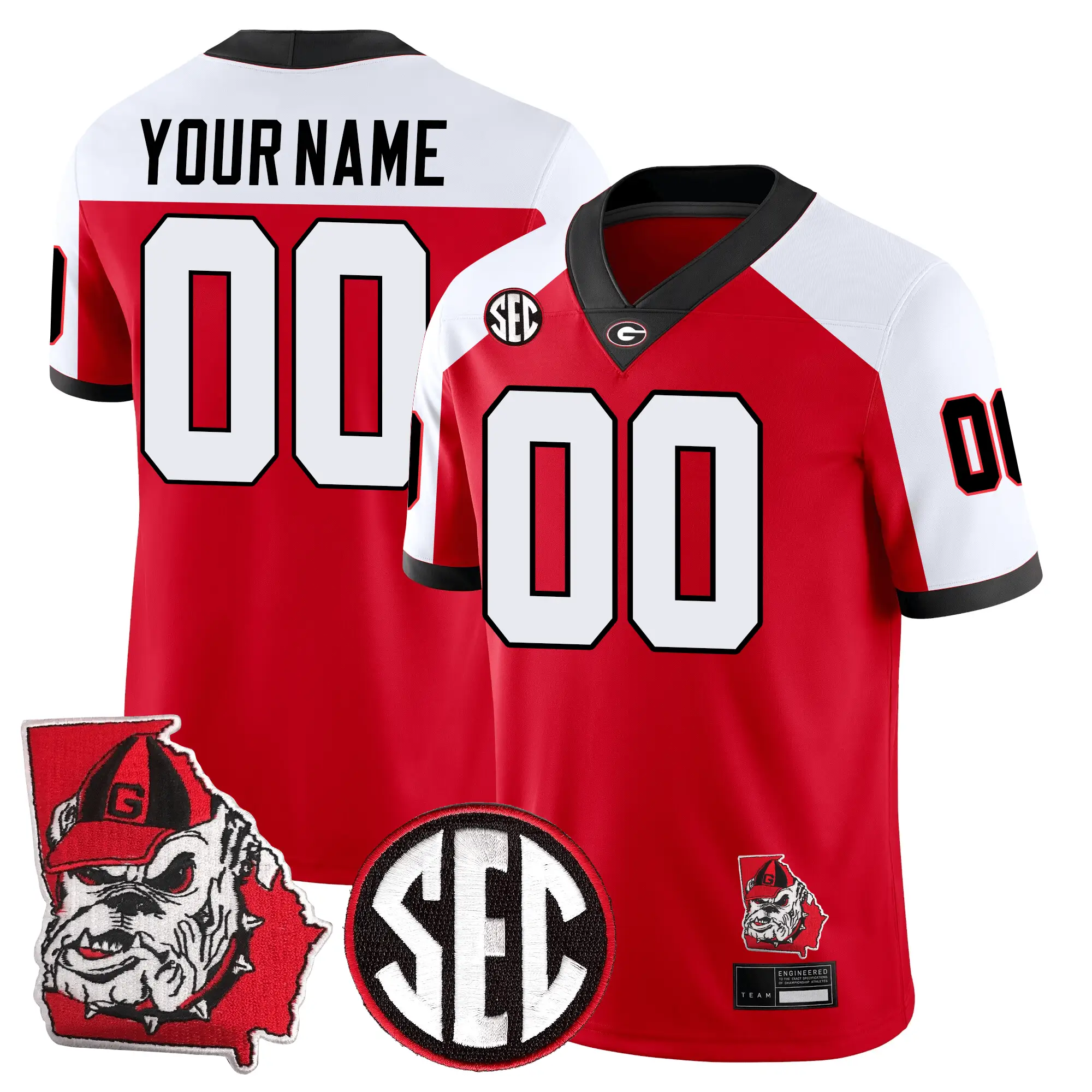 GB Football 24/25 Jersey - Georgia State Map Patch by Sundaygearus