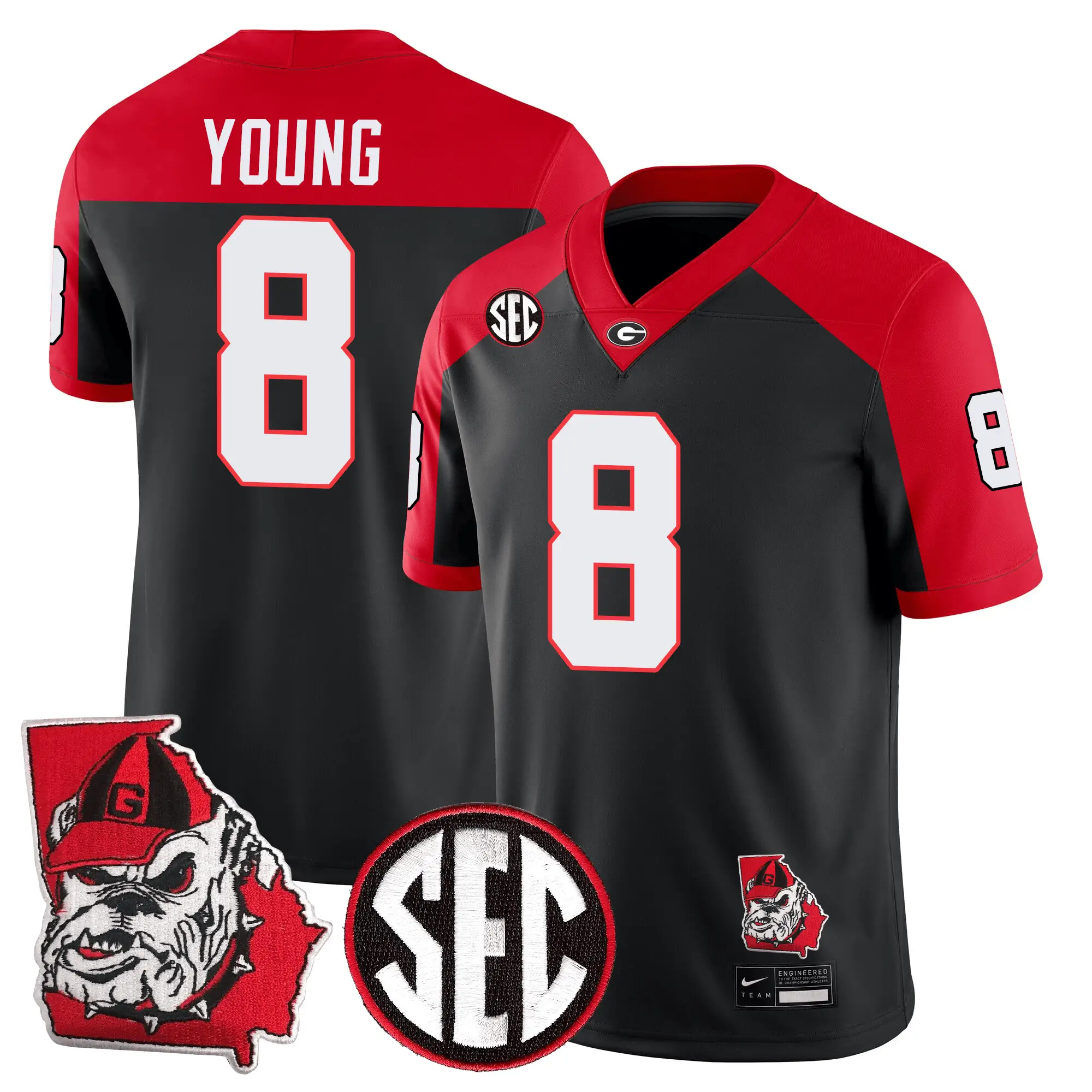 GB Football 24/25 Jersey - Georgia State Map Patch by Sundaygearus