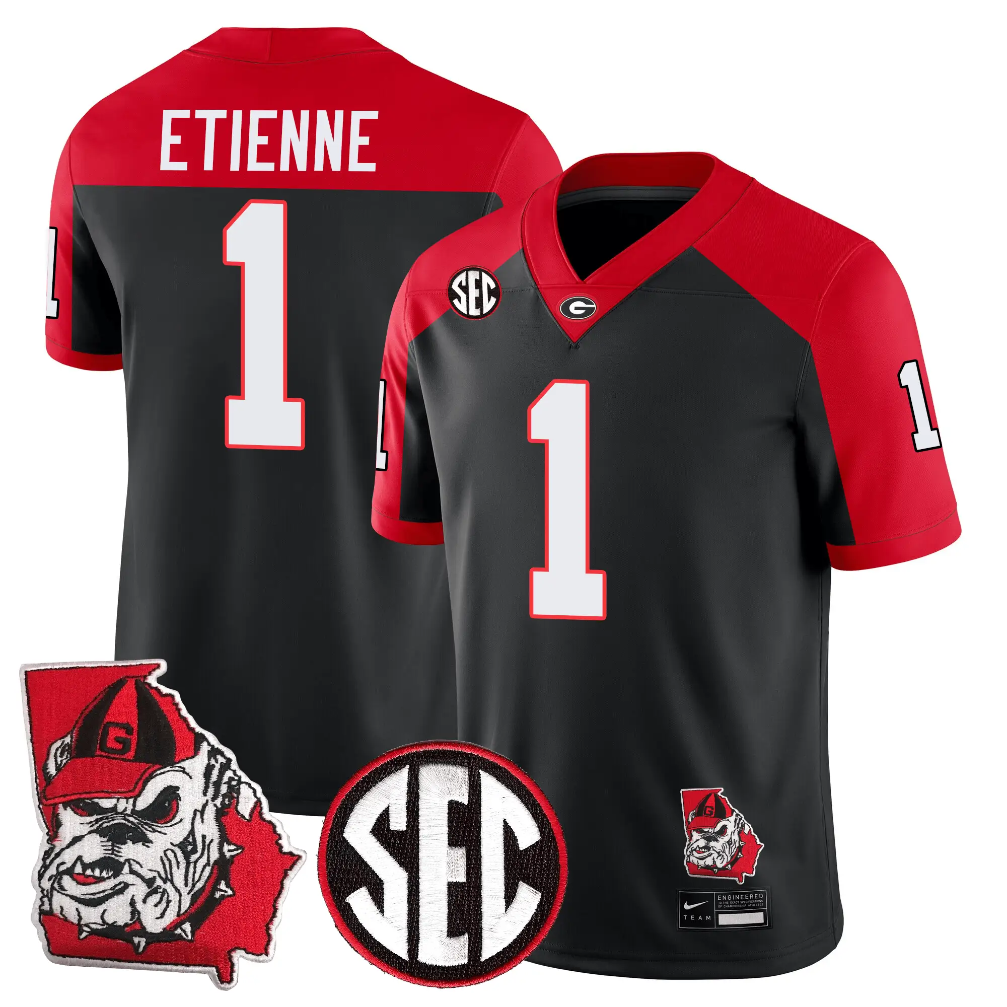 GB Football 24/25 Jersey - Georgia State Map Patch by Sundaygearus