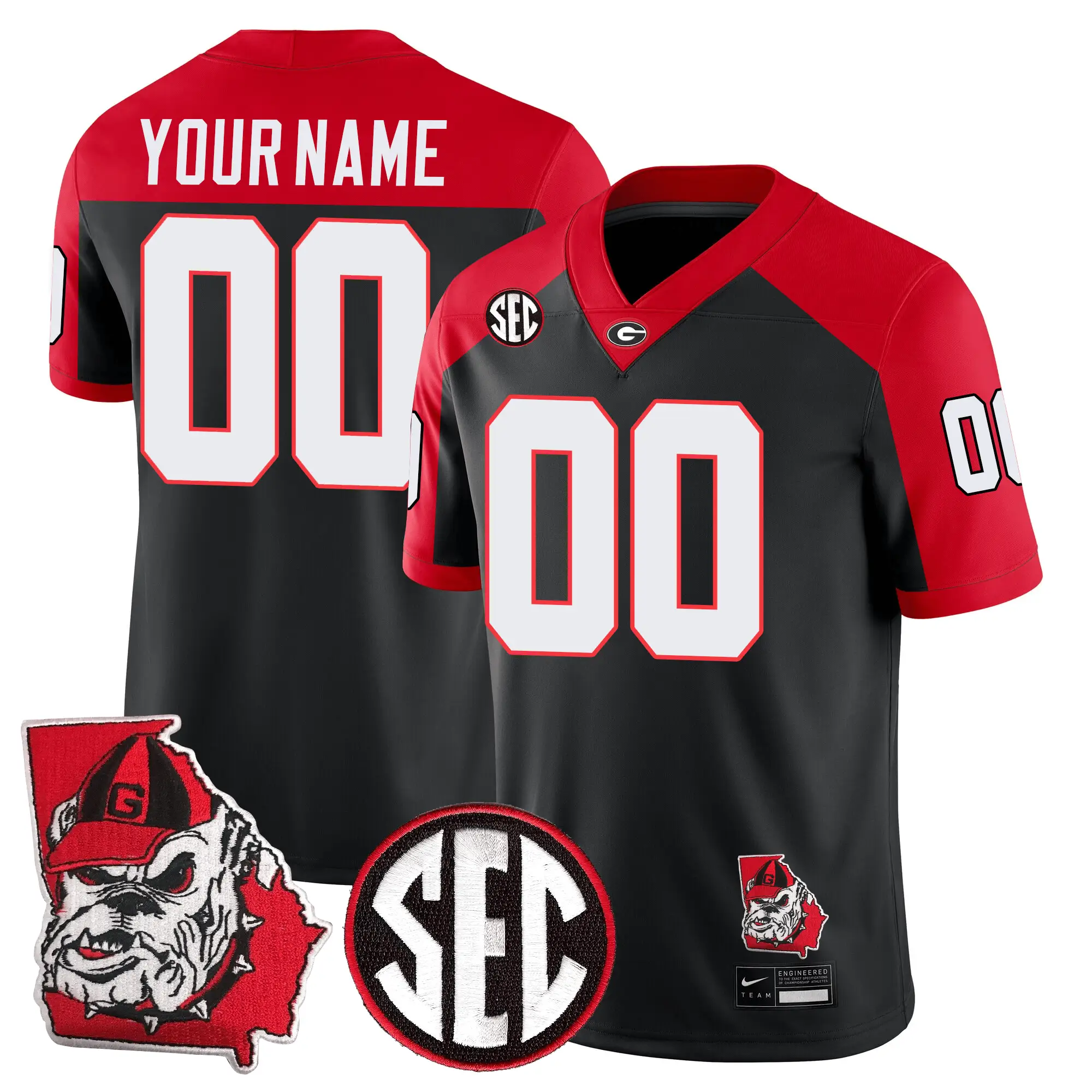GB Football 24/25 Jersey - Georgia State Map Patch by Sundaygearus