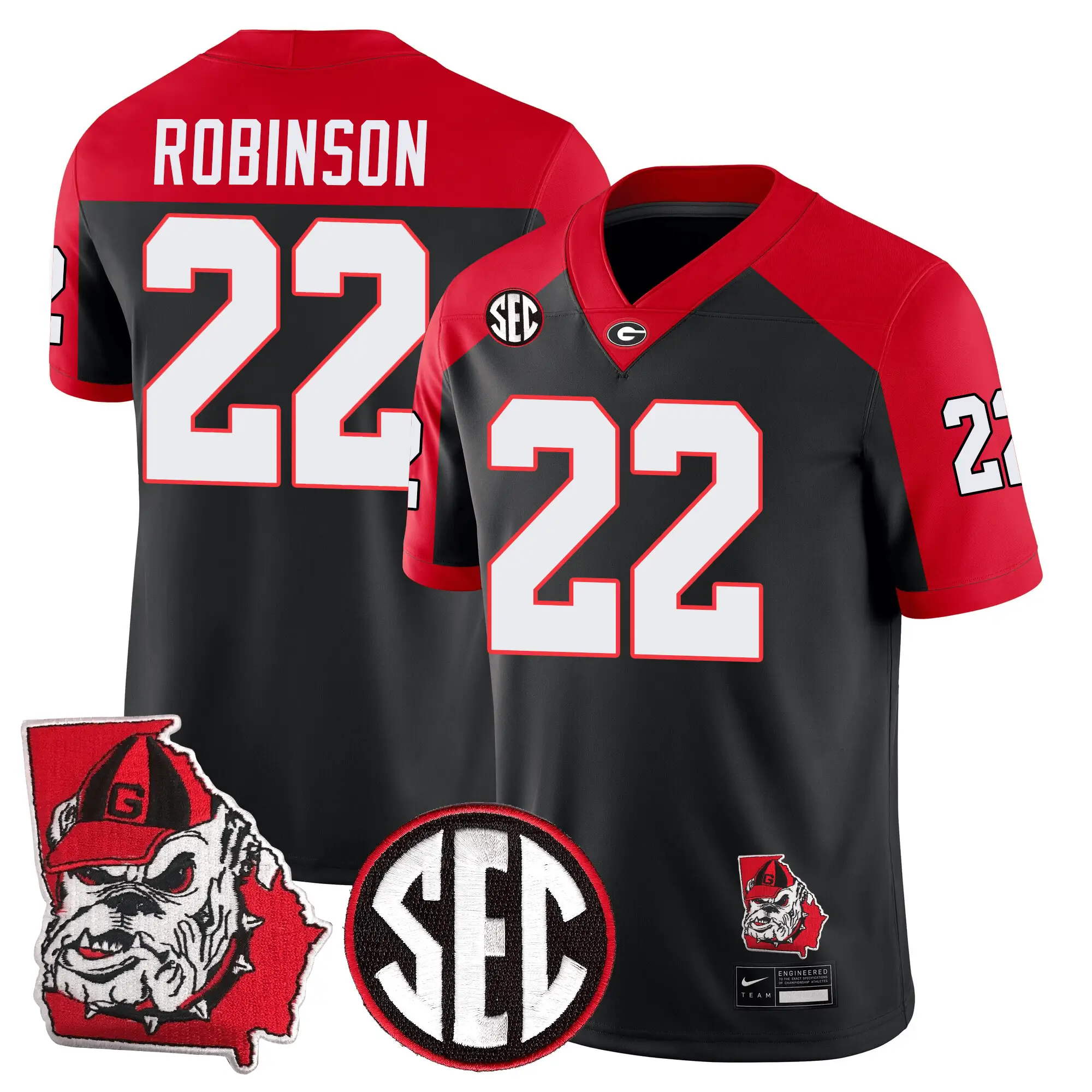 GB Football 24/25 Jersey - Georgia State Map Patch by Sundaygearus