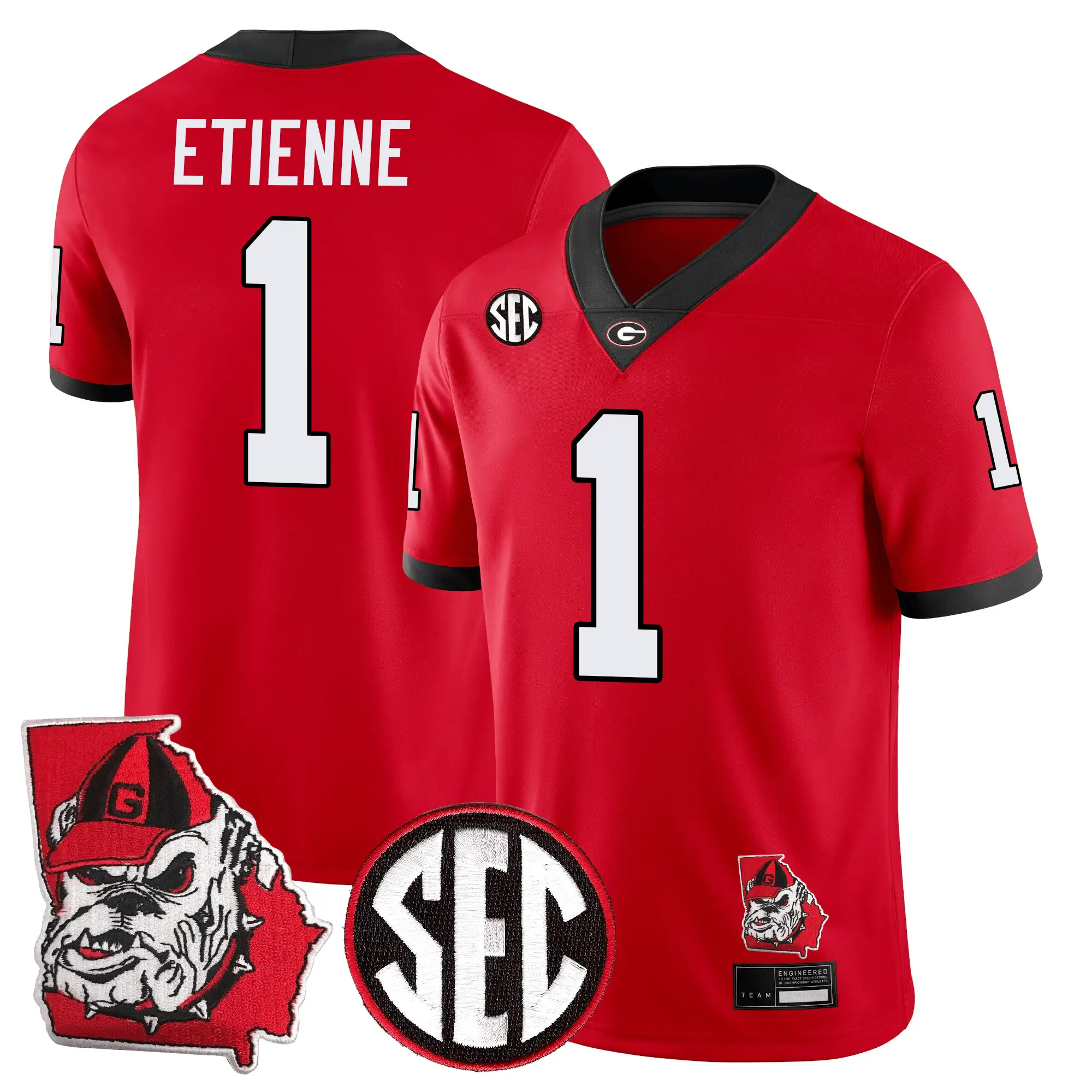 GB Football 24/25 Jersey - Georgia State Map Patch by Sundaygearus