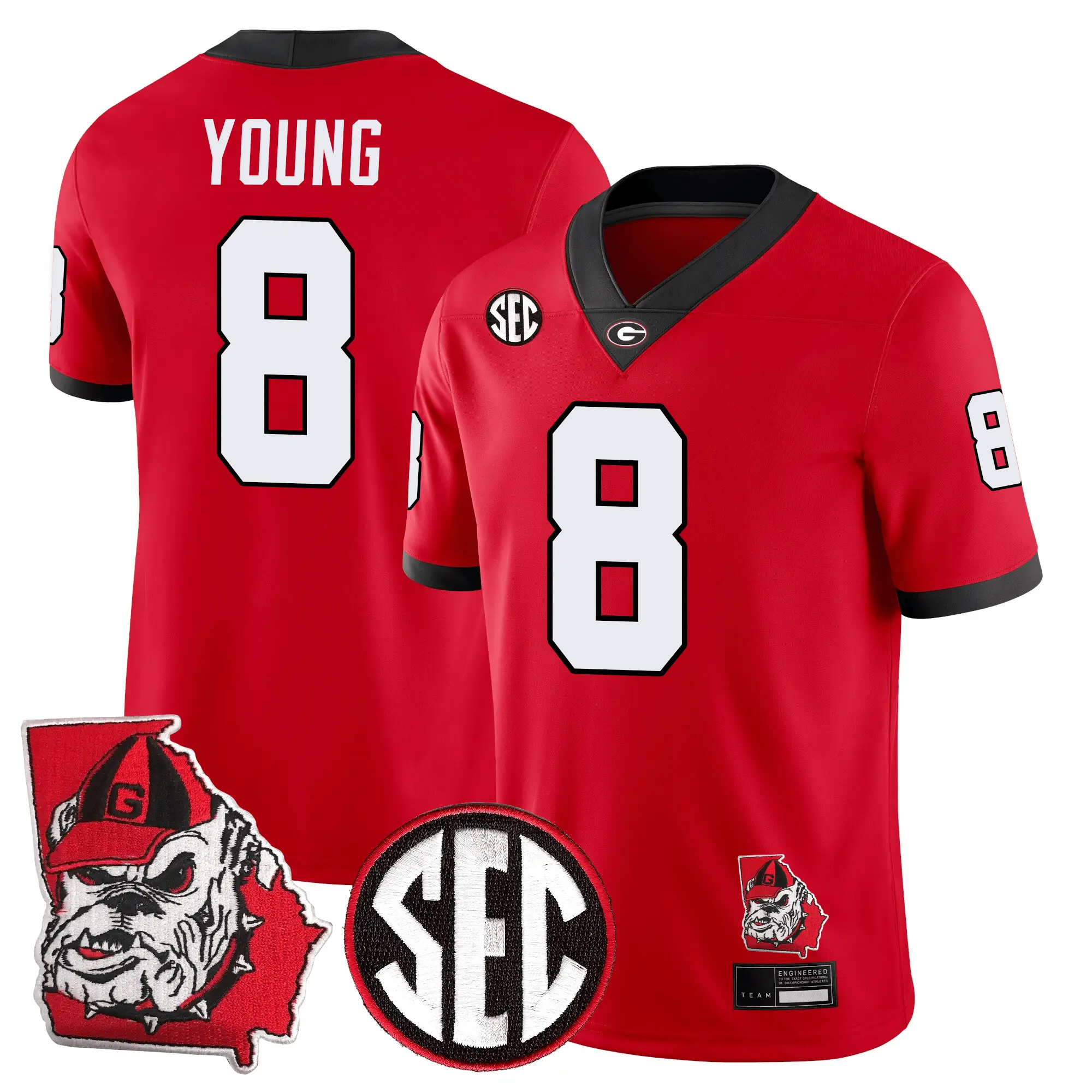 GB Football 24/25 Jersey - Georgia State Map Patch by Sundaygearus