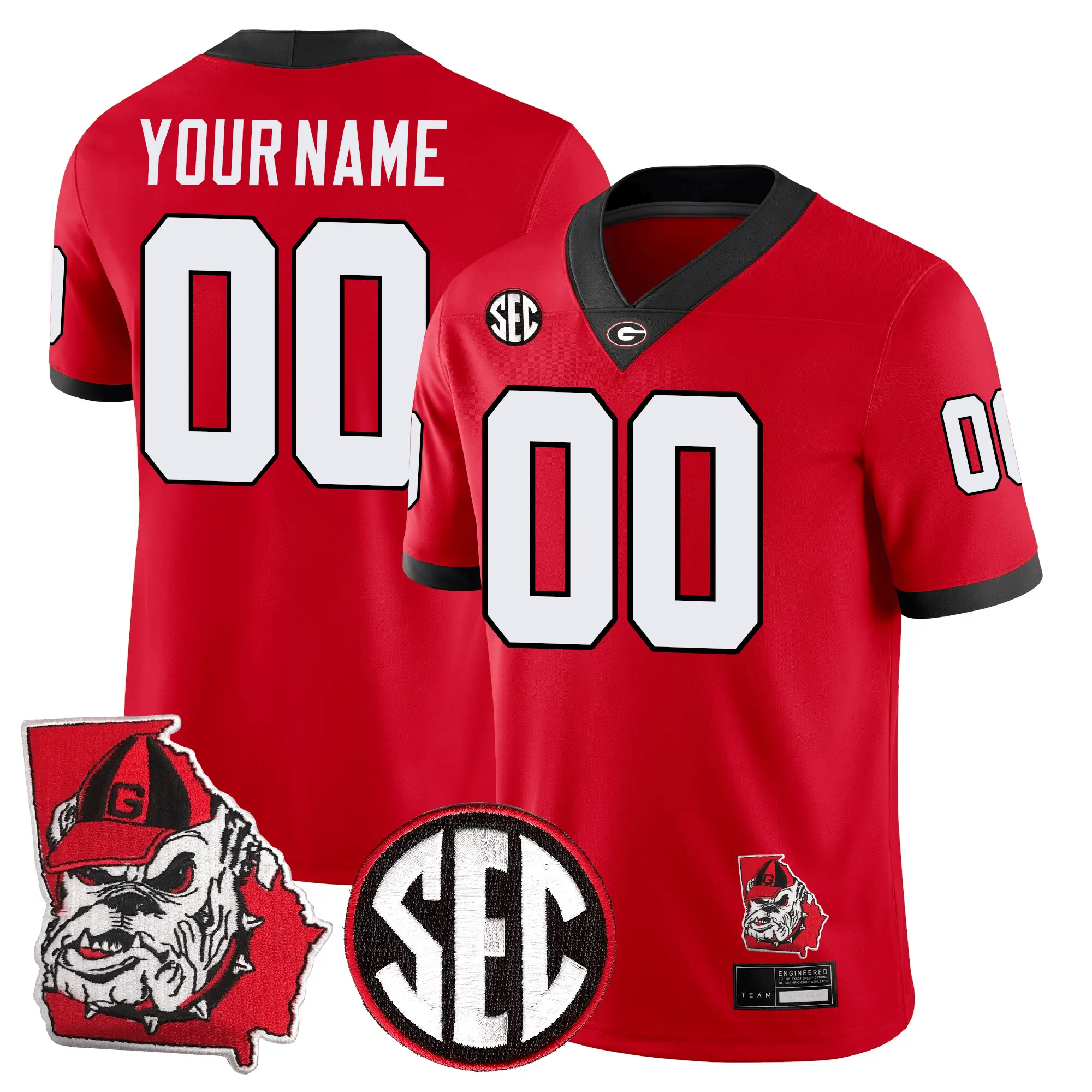 GB Football 24/25 Jersey - Georgia State Map Patch by Sundaygearus