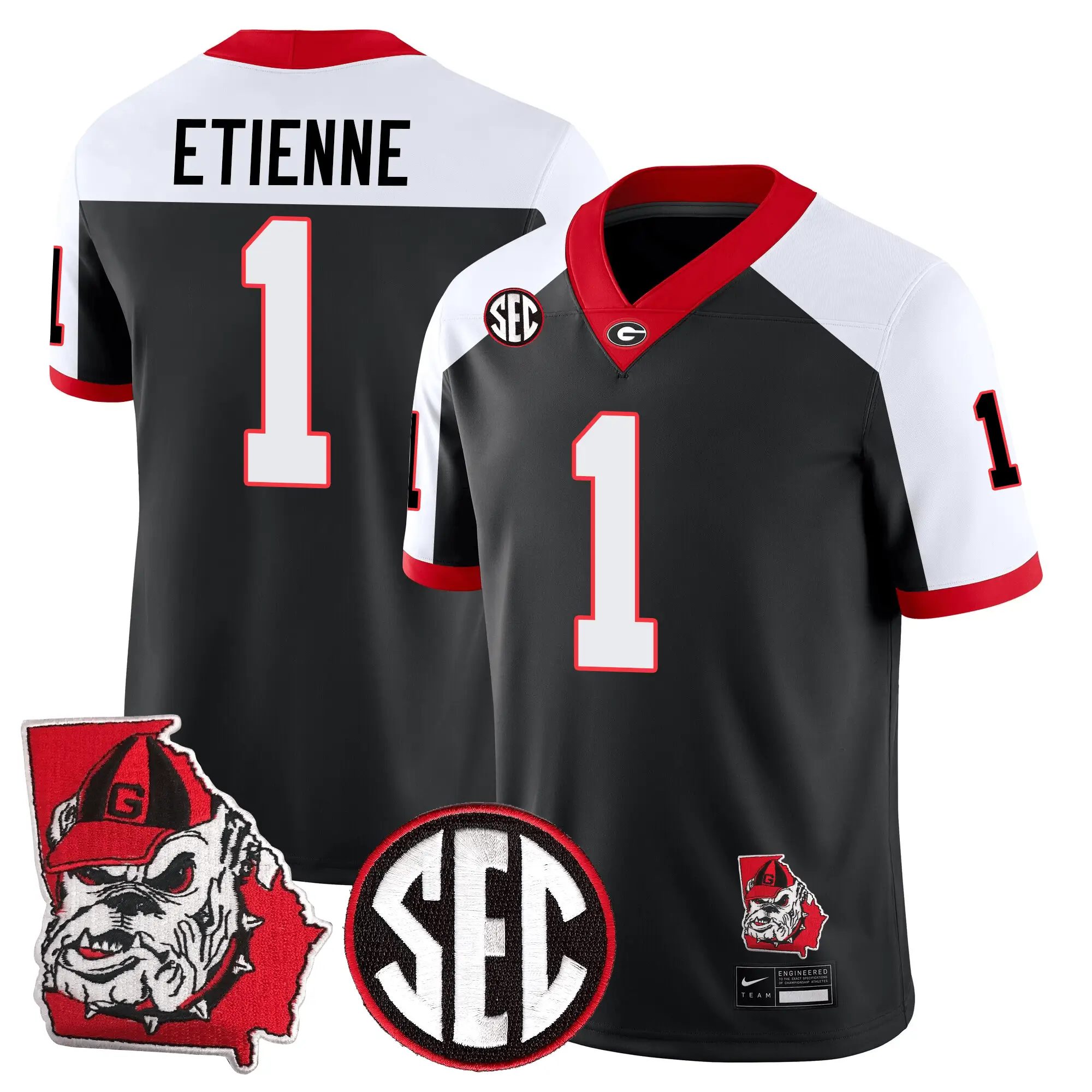 GB Football 24/25 Jersey - Georgia State Map Patch by Sundaygearus