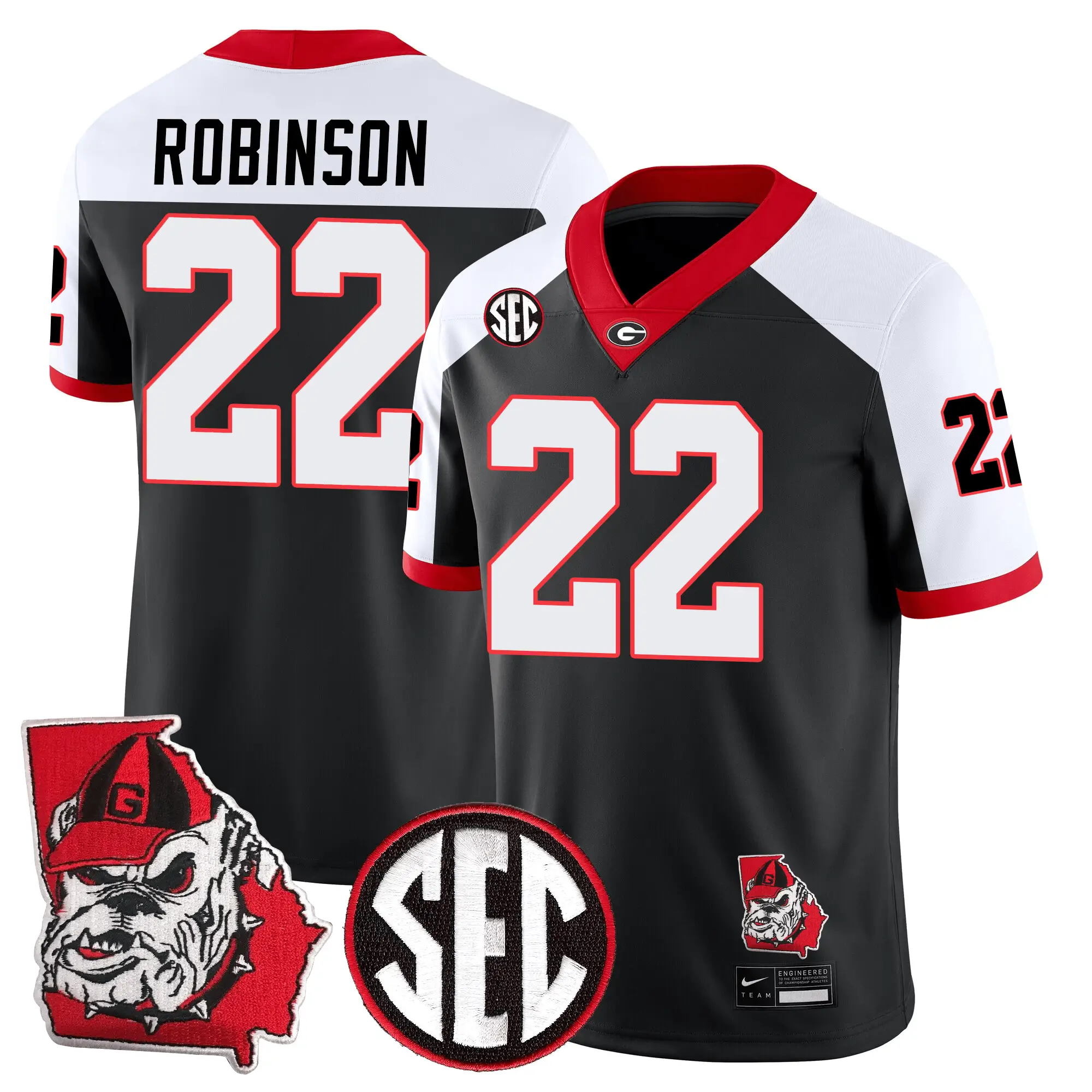 GB Football 24/25 Jersey - Georgia State Map Patch by Sundaygearus