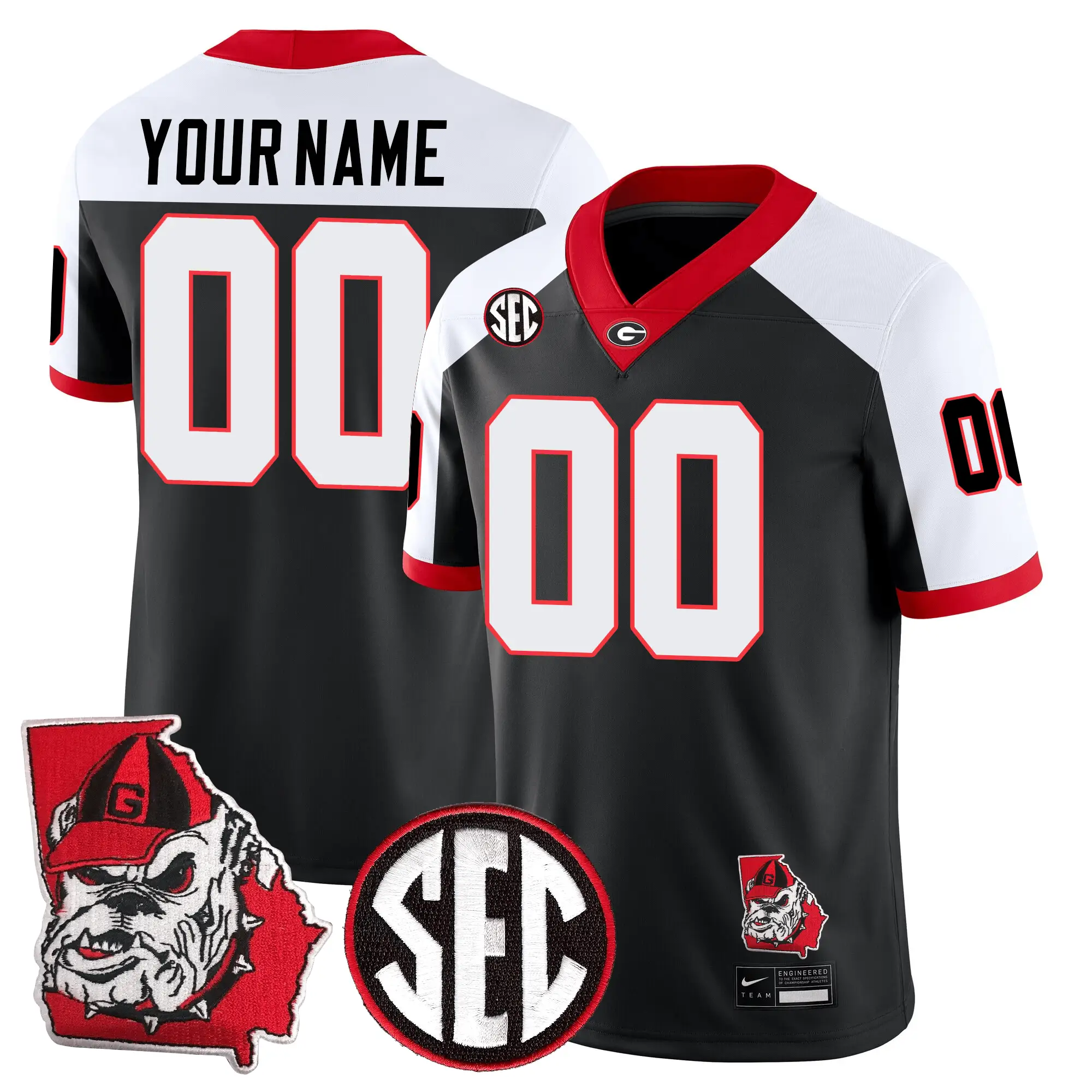 GB Football 24/25 Jersey - Georgia State Map Patch by Sundaygearus