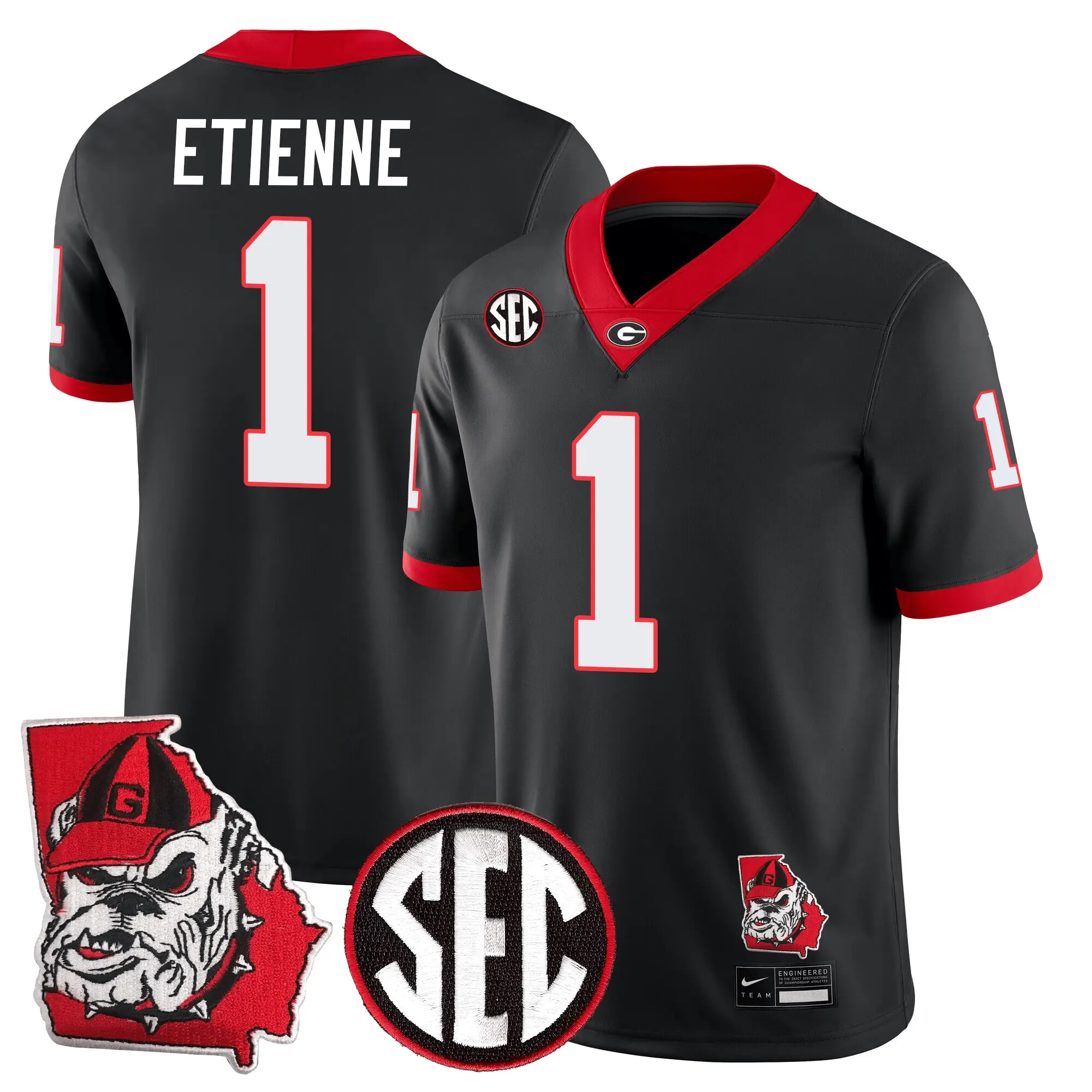 GB Football 24/25 Jersey - Georgia State Map Patch by Sundaygearus