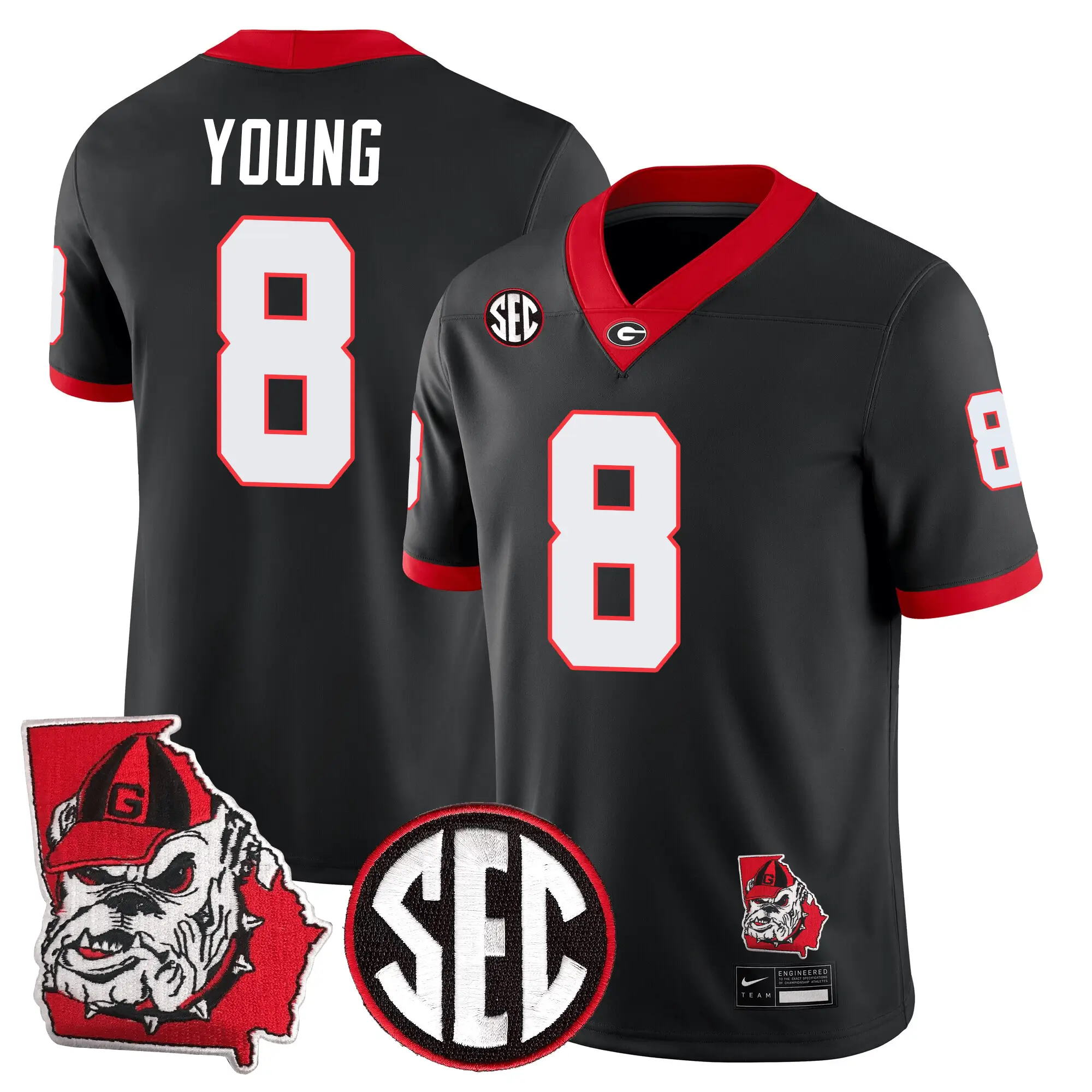 GB Football 24/25 Jersey - Georgia State Map Patch by Sundaygearus