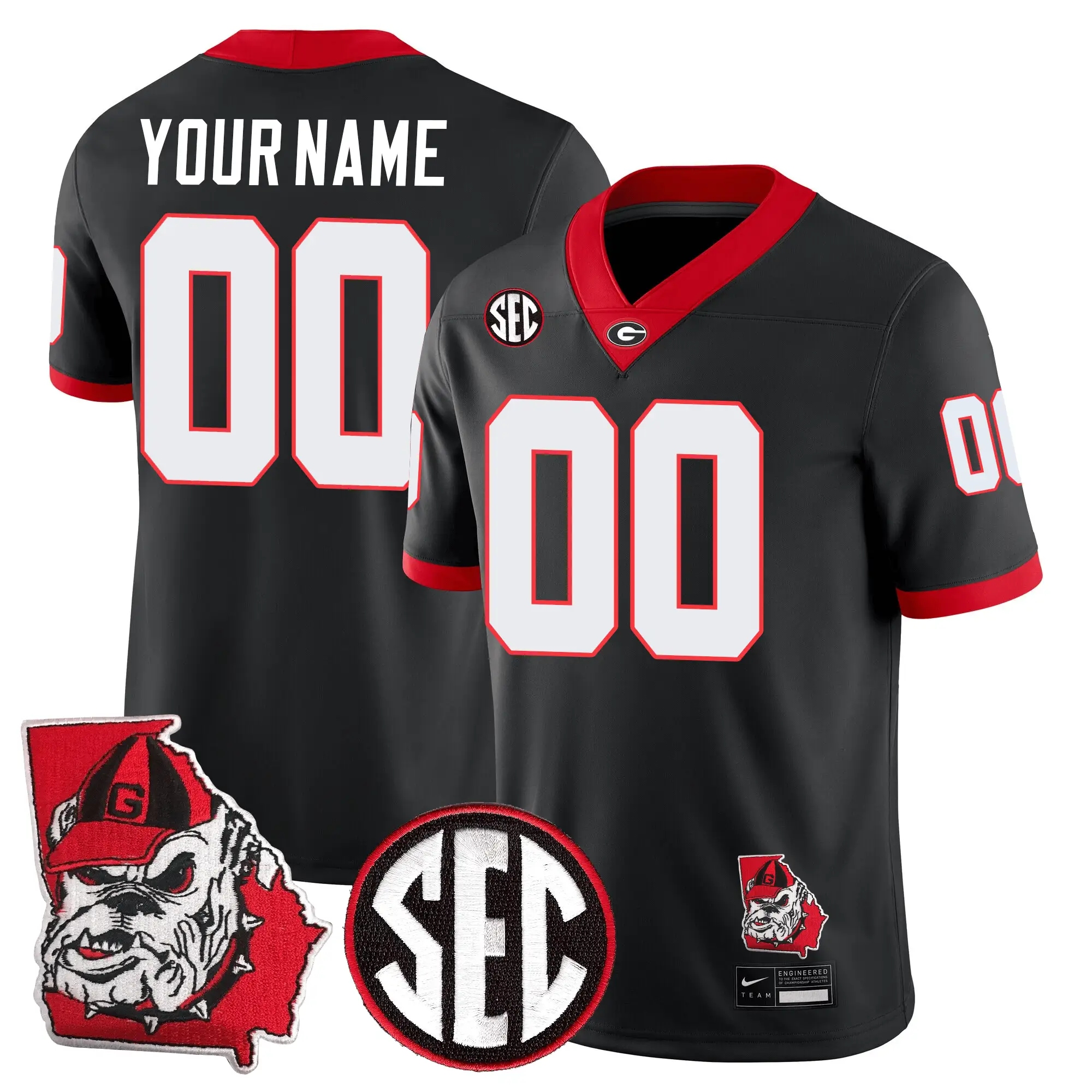 GB Football 24/25 Jersey - Georgia State Map Patch by Sundaygearus
