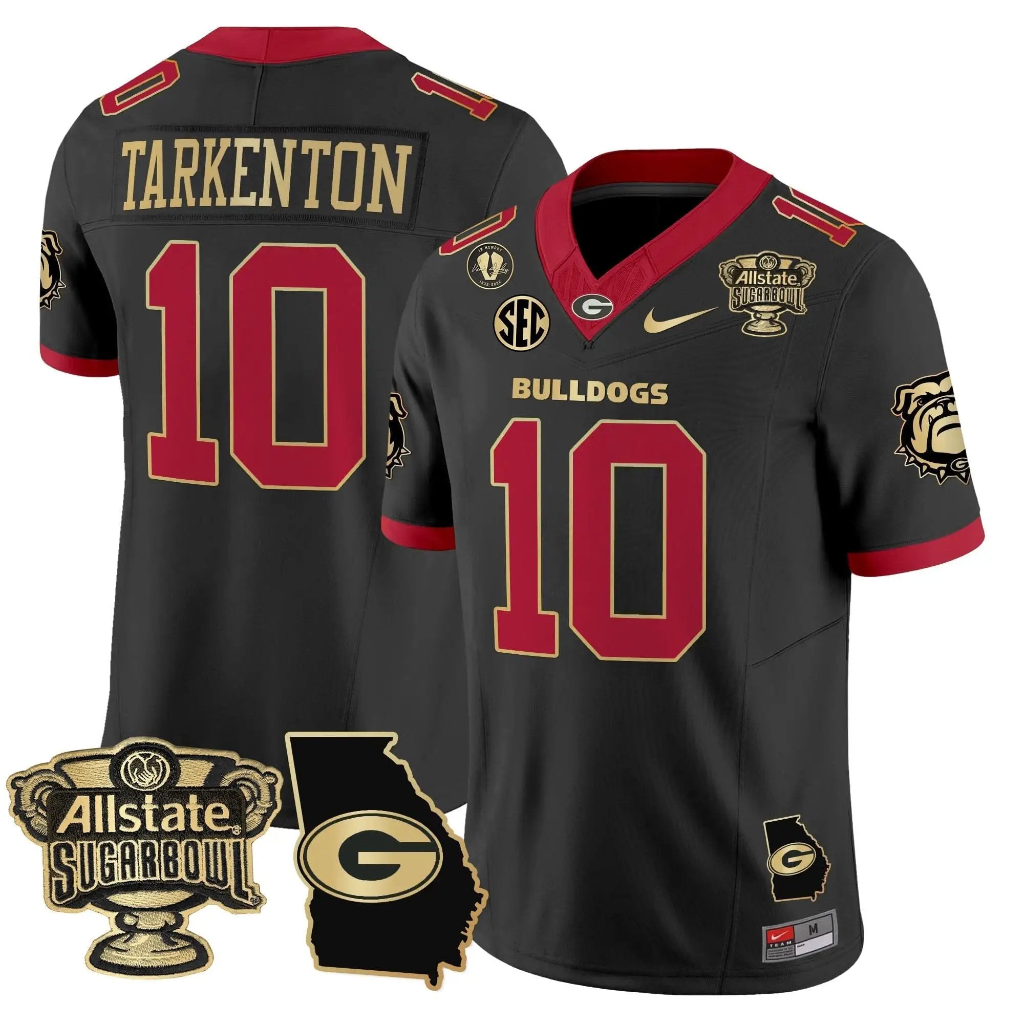 GB 2025 Sugar Bowl & Georgia Map Patch Vapor Limited Jersey by Georgia Bulldogs