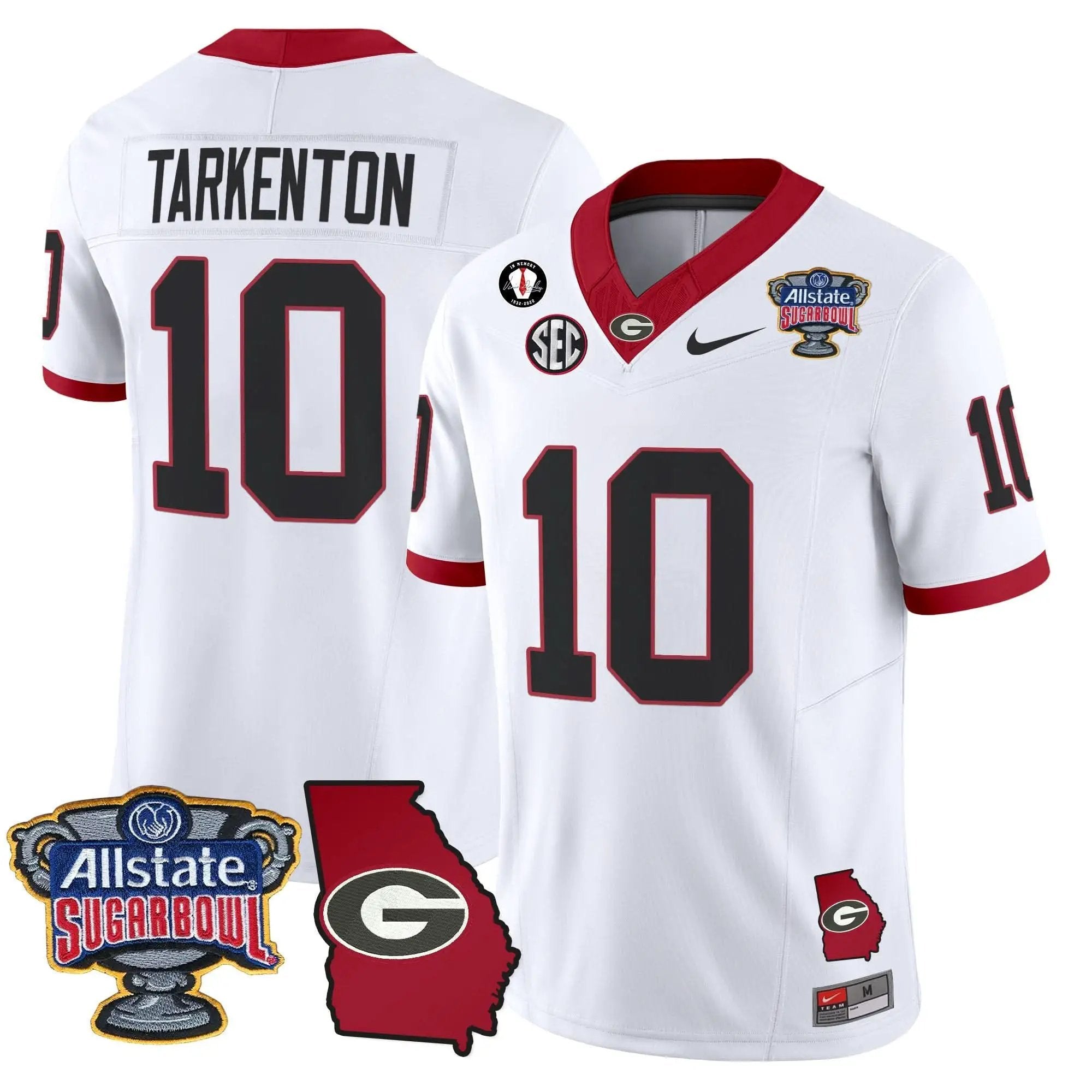 GB 2025 Sugar Bowl & Georgia Map Patch Vapor Limited Jersey by Georgia Bulldogs