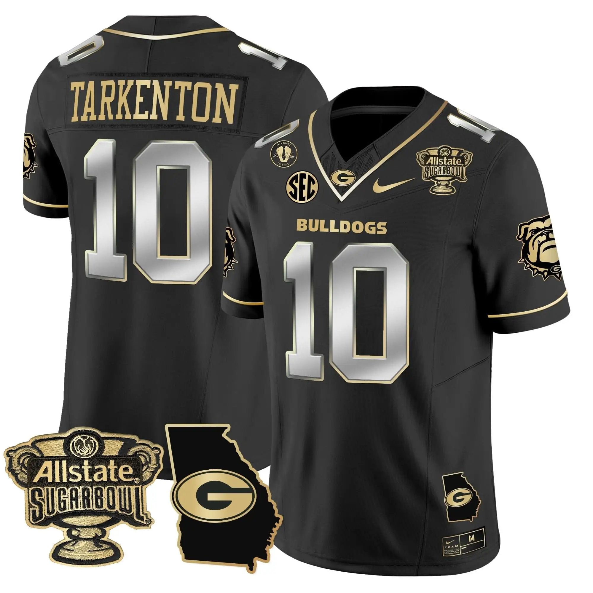 GB 2025 Sugar Bowl & Georgia Map Patch Vapor Limited Jersey by Georgia Bulldogs