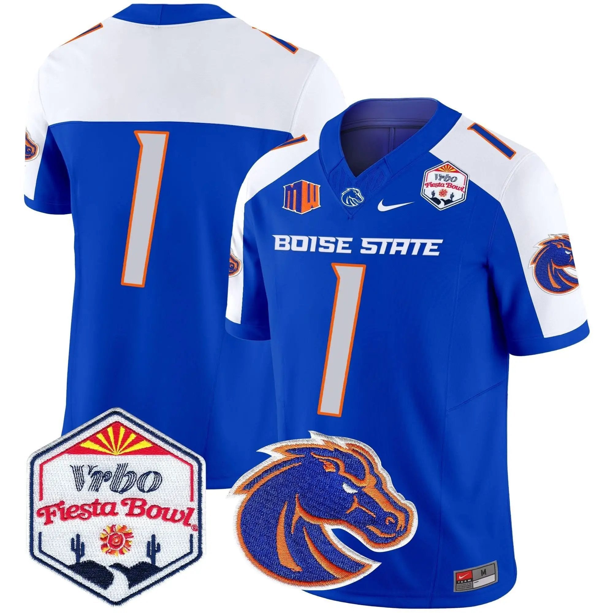 BSB 2025 The Fiesta Bowl Patch Vapor Limited Jersey by Boise State Broncos