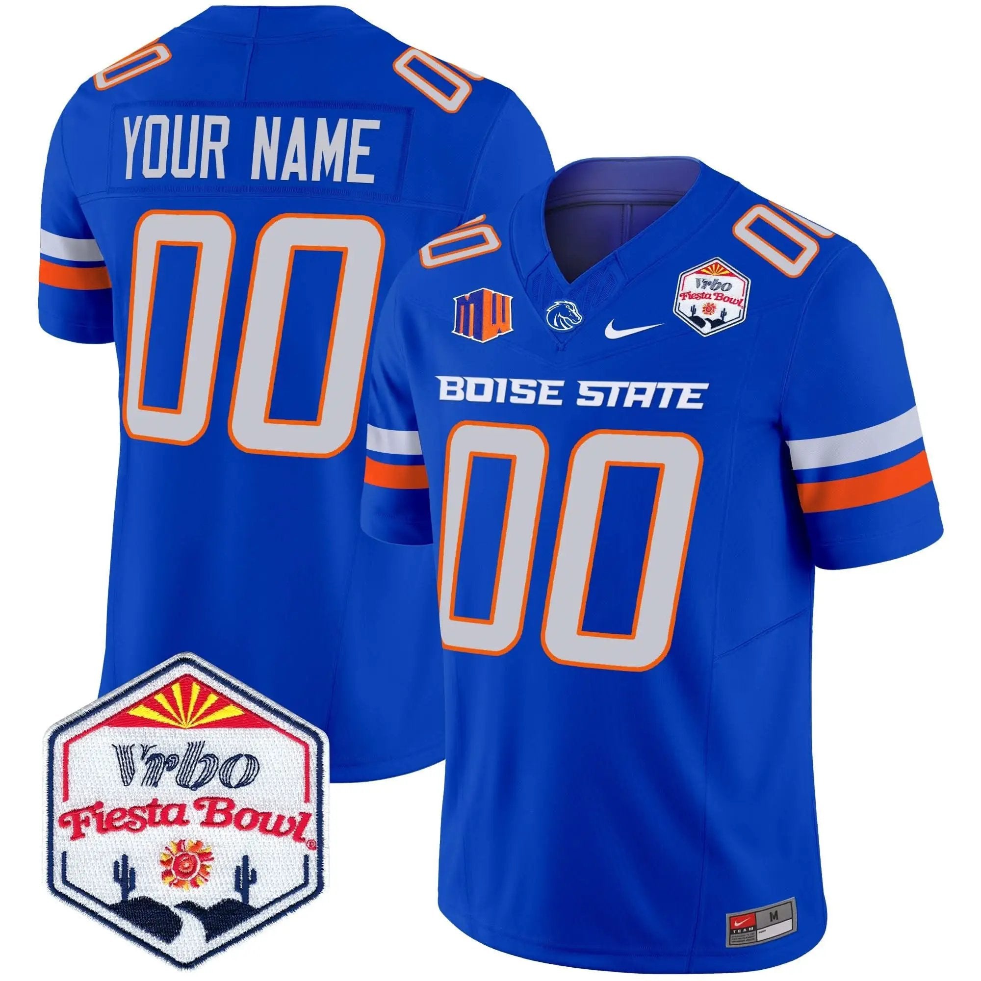 BSB 2025 The Fiesta Bowl Patch Vapor Limited Custom Jersey by Boise State Broncos