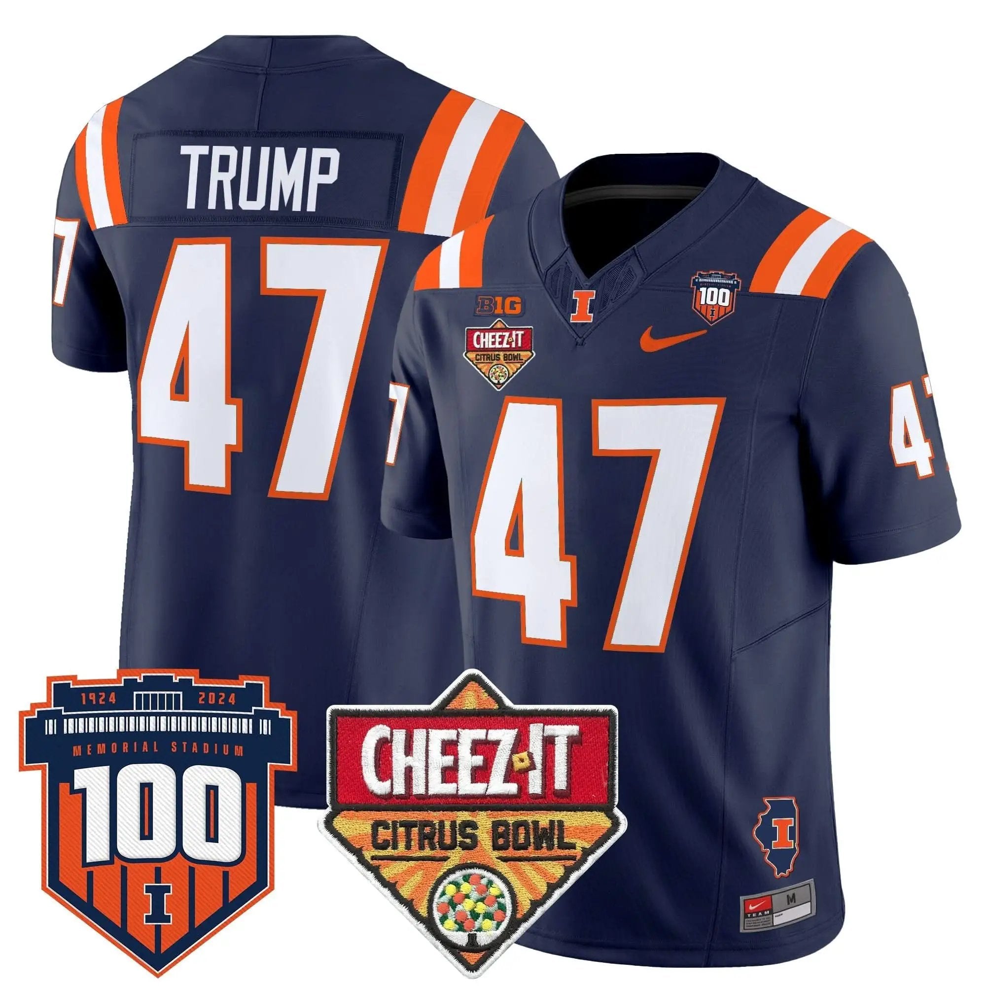 ILL 2025 Cheez-It Citrus Bowl Patch Vapor Limited Jersey by Illinois Fighting Illini