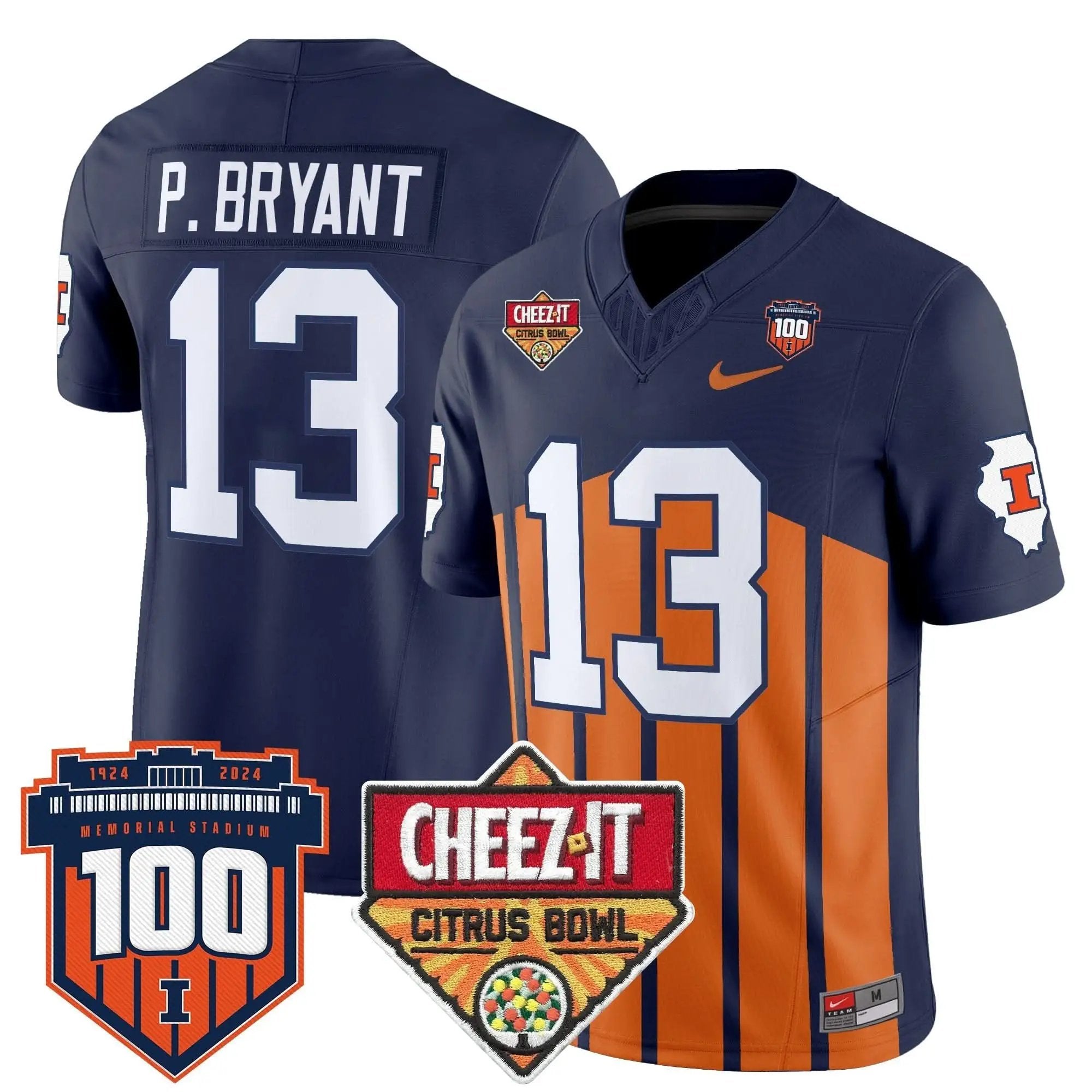 ILL 2025 Cheez-It Citrus Bowl Patch Vapor Limited Jersey by Illinois Fighting Illini