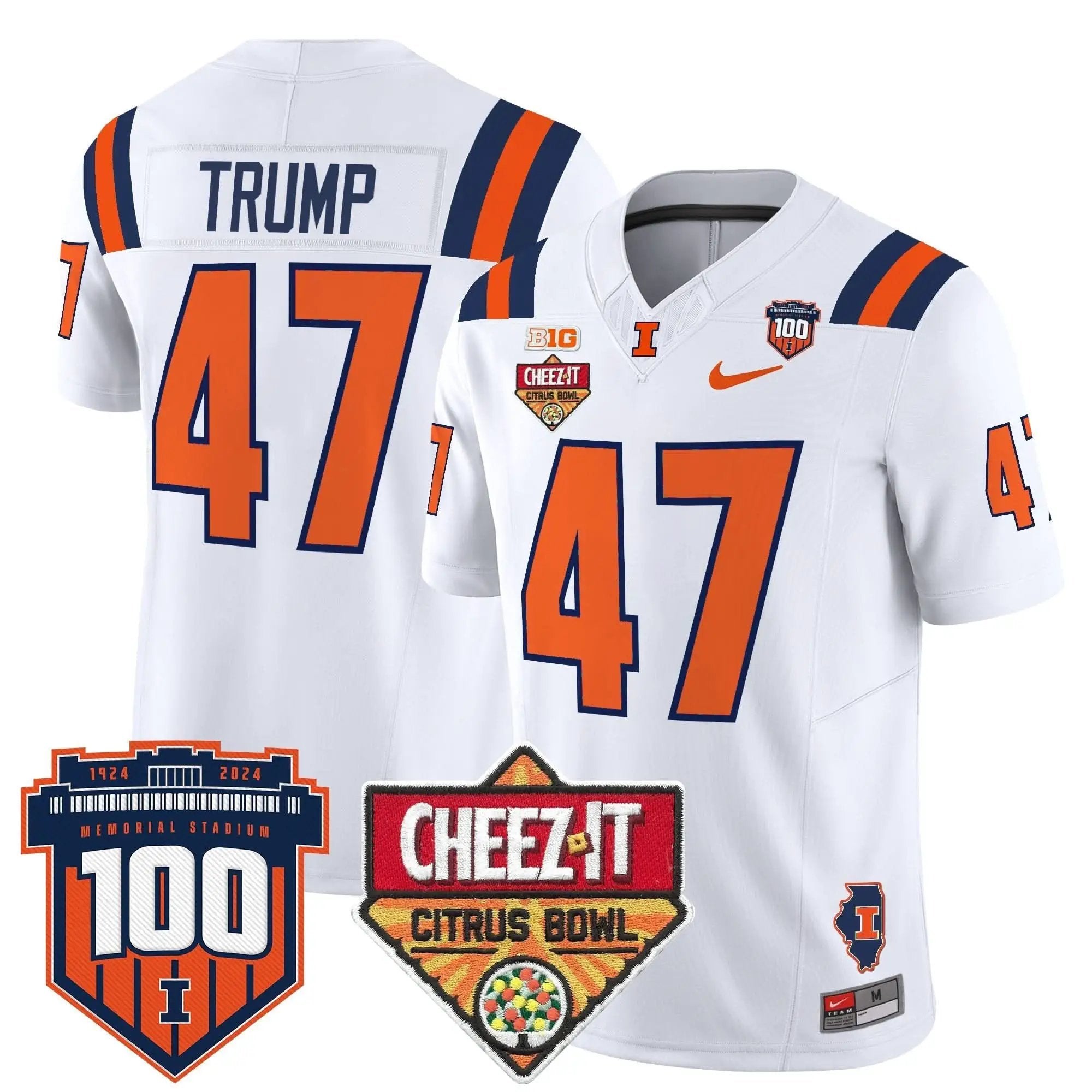 ILL 2025 Cheez-It Citrus Bowl Patch Vapor Limited Jersey by Illinois Fighting Illini