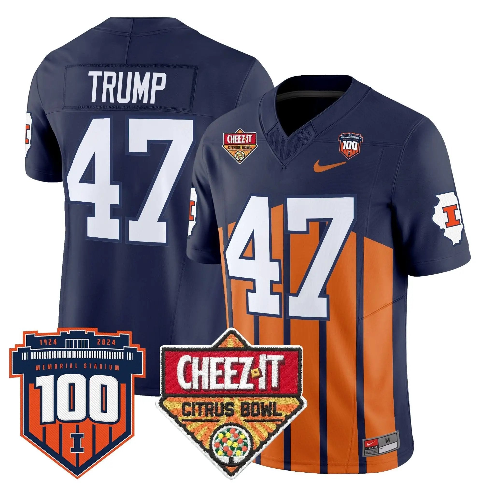 ILL 2025 Cheez-It Citrus Bowl Patch Vapor Limited Jersey by Illinois Fighting Illini