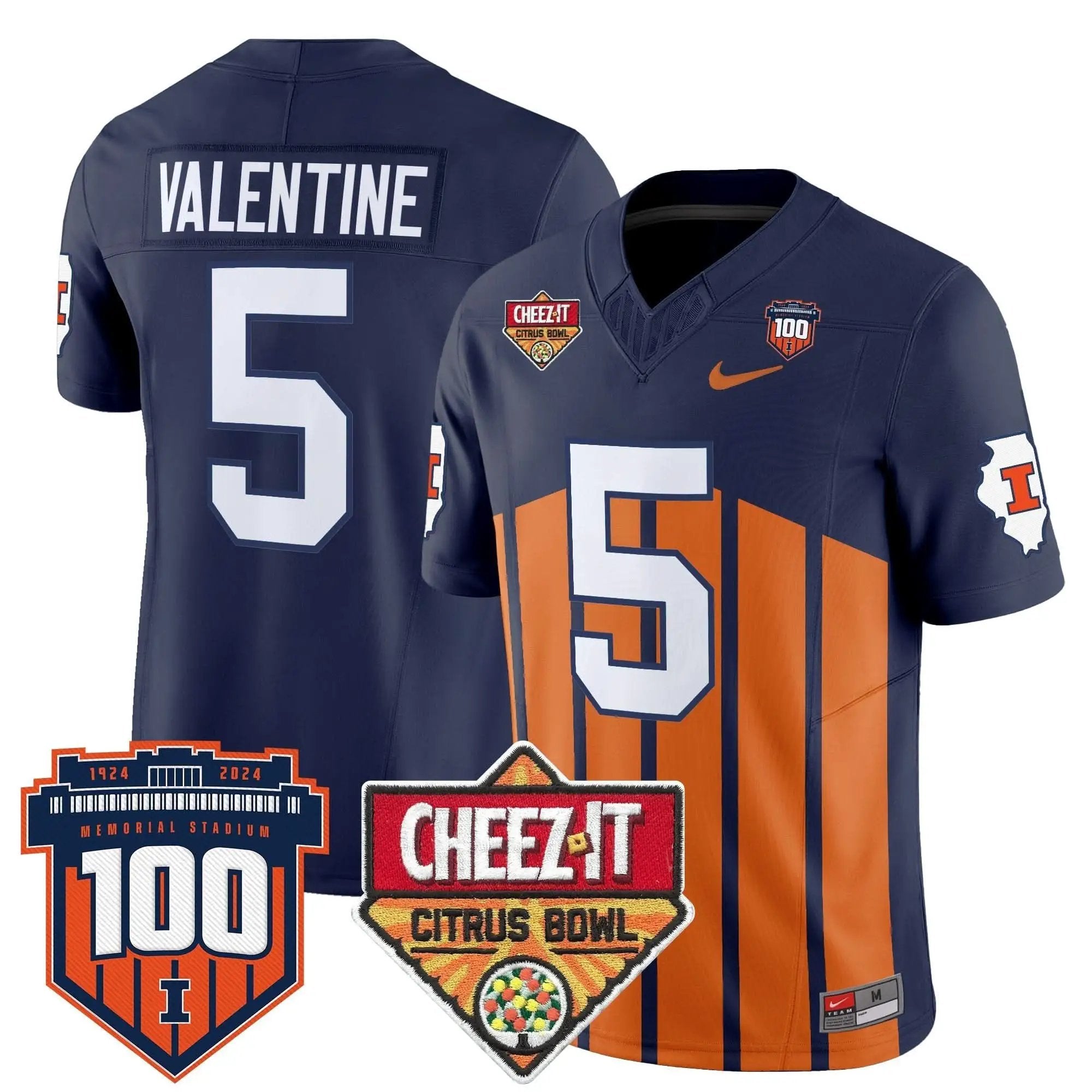ILL 2025 Cheez-It Citrus Bowl Patch Vapor Limited Jersey by Illinois Fighting Illini