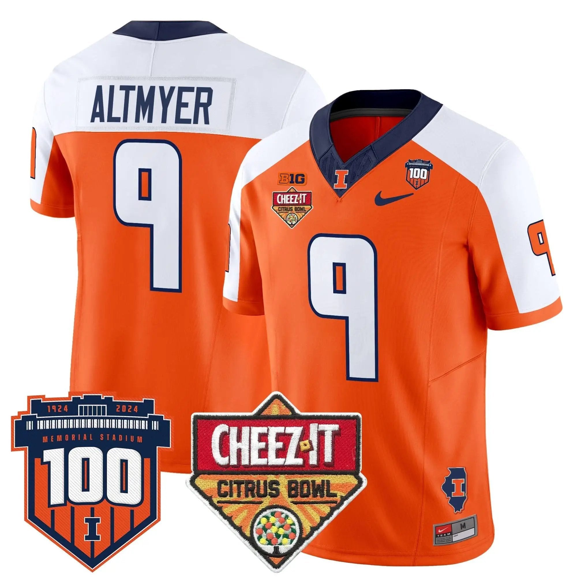 ILL 2025 Cheez-It Citrus Bowl Patch Vapor Limited Jersey by Illinois Fighting Illini