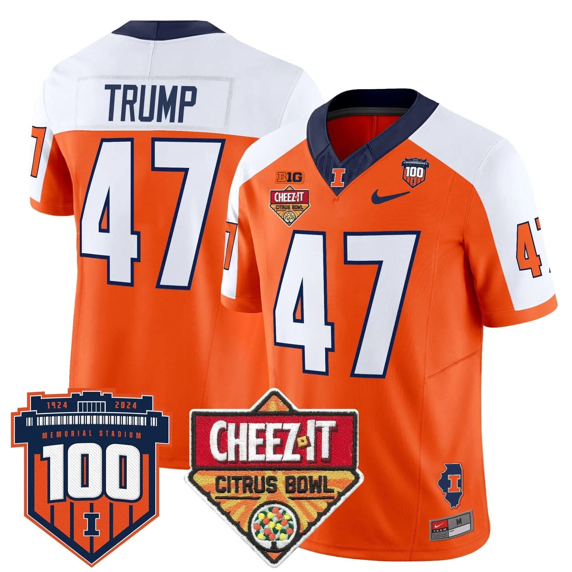 ILL 2025 Cheez-It Citrus Bowl Patch Vapor Limited Jersey by Illinois Fighting Illini