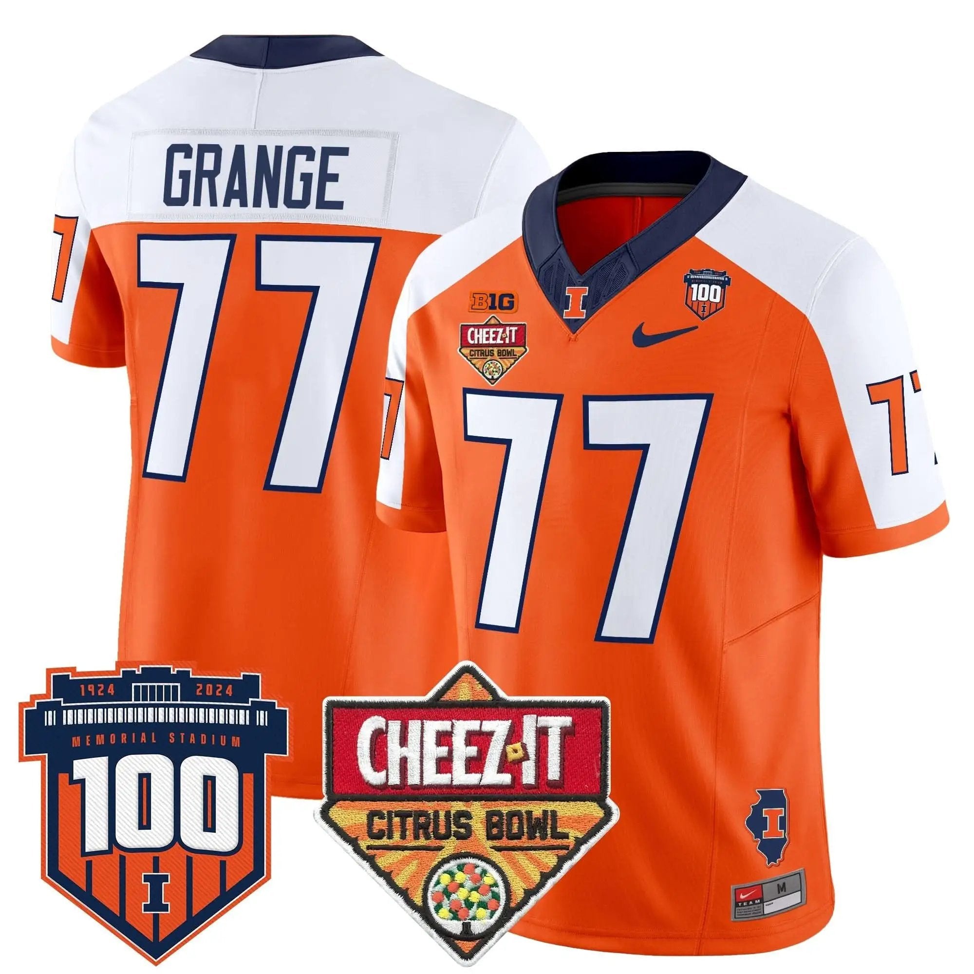 ILL 2025 Cheez-It Citrus Bowl Patch Vapor Limited Jersey by Illinois Fighting Illini