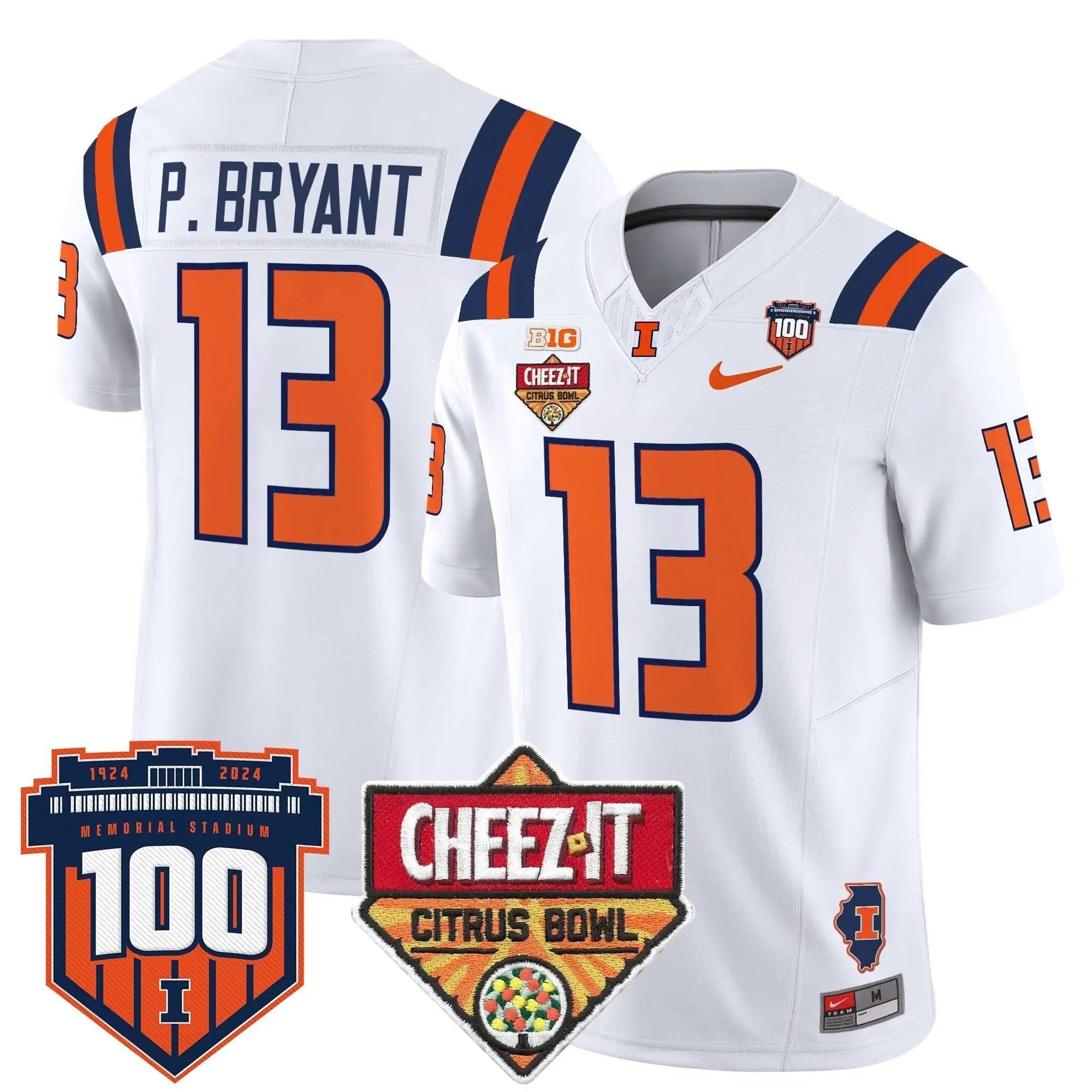 ILL 2025 Cheez-It Citrus Bowl Patch Vapor Limited Jersey by Illinois Fighting Illini