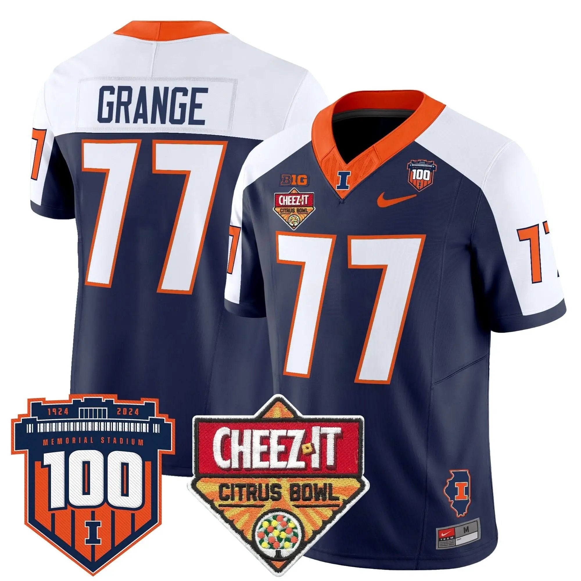 ILL 2025 Cheez-It Citrus Bowl Patch Vapor Limited Jersey by Illinois Fighting Illini